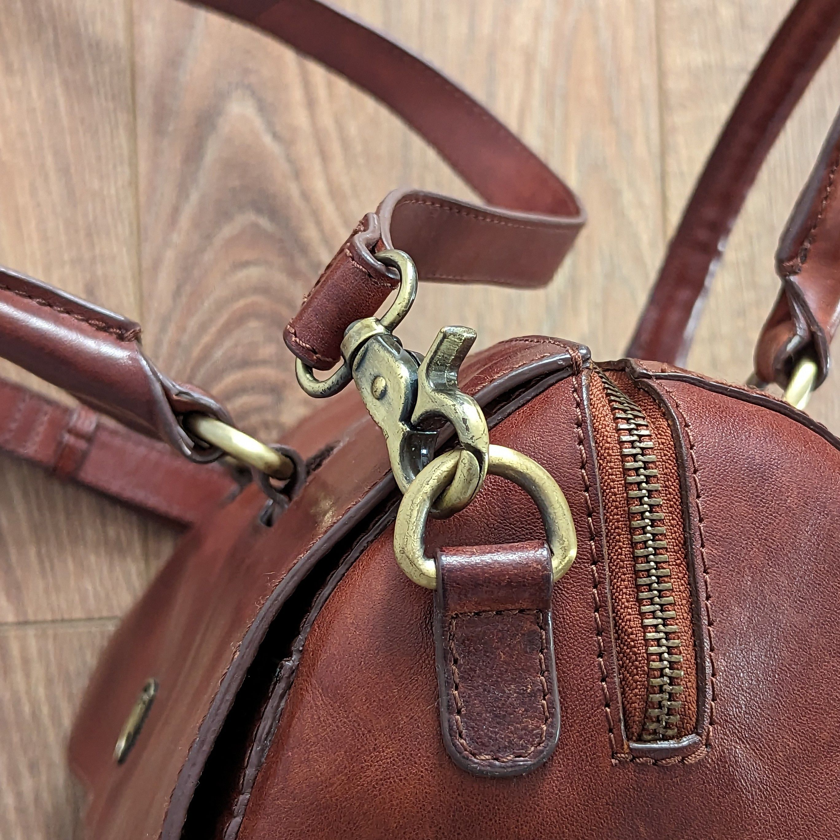 Genuine Leather Tumble & Hide Bag Genuine Italian Vegetable Tanned Leather Size ONE SIZE - 10 Thumbnail