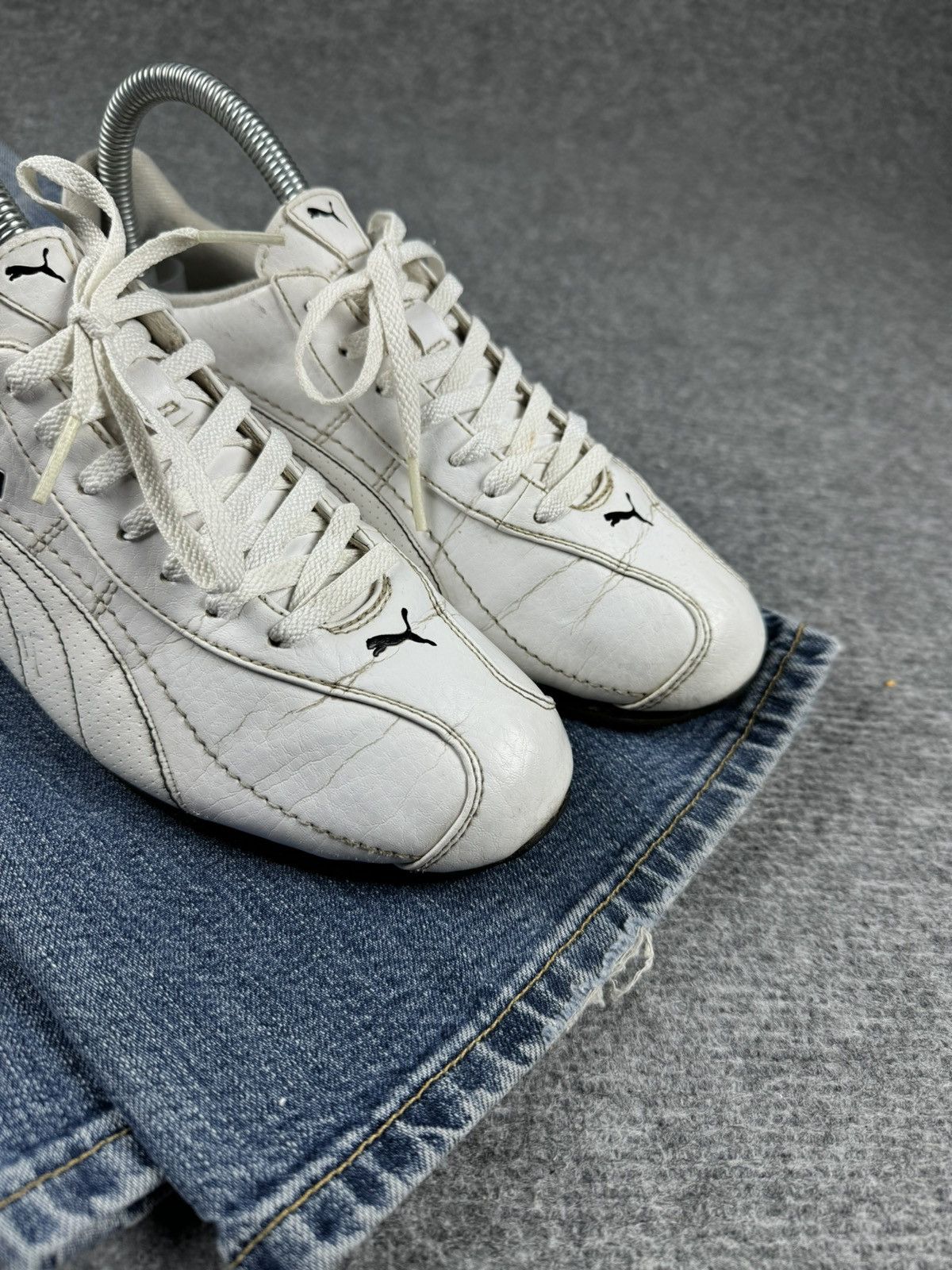 Puma × Vintage Vintage Puma Speedcut Leather y2k sneakers Size US 7.5 / IT 37.5 - 4 Thumbnail