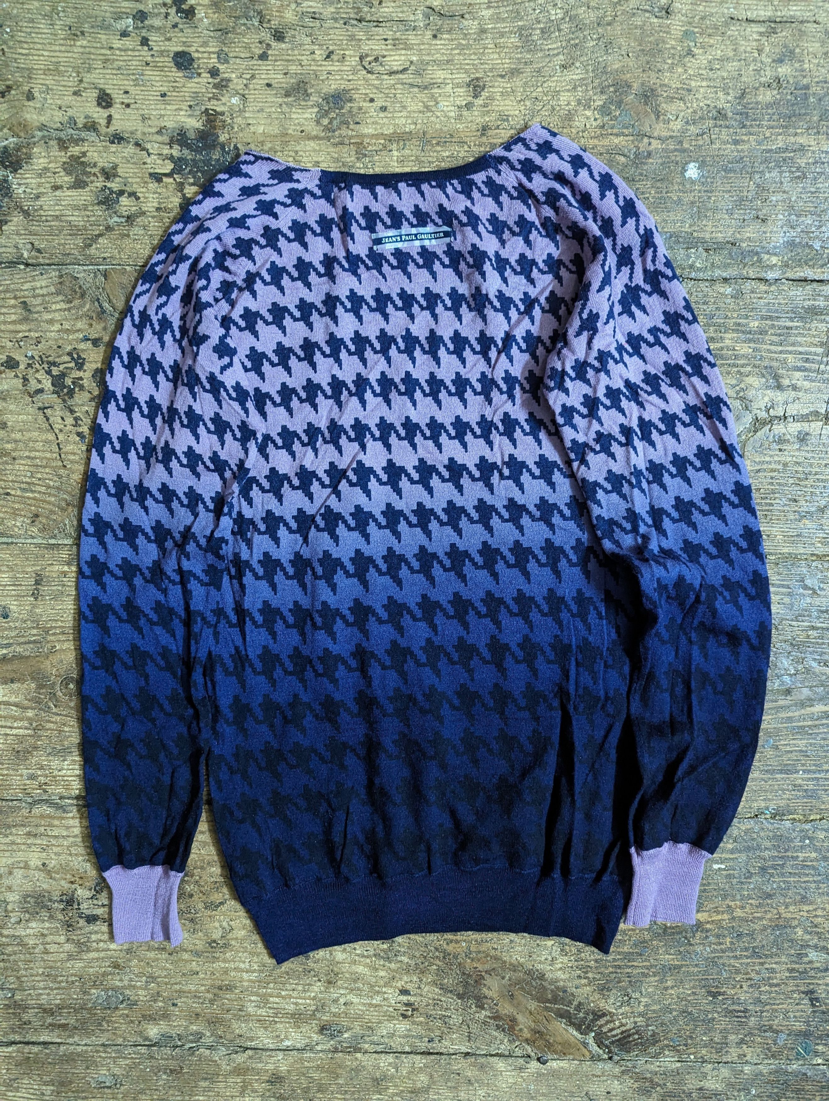Jean Paul Gaultier 00s Jean's Paul Gaultier Gradient Pattern Wool Sweater Size M / US 6-8 / IT 42-44 - 5 Thumbnail