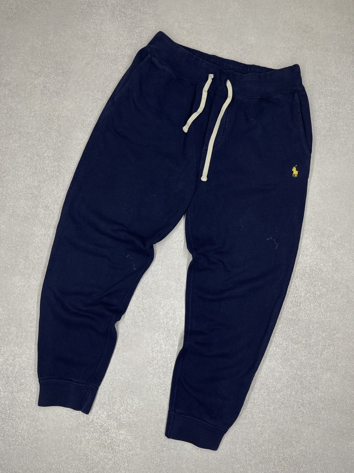 Polo Ralph Lauren Mens Polo Ralph Lauren Navy Sweatpants Y2K Rugby Size M Size US 32 / EU 48 - 1 Thumbnail