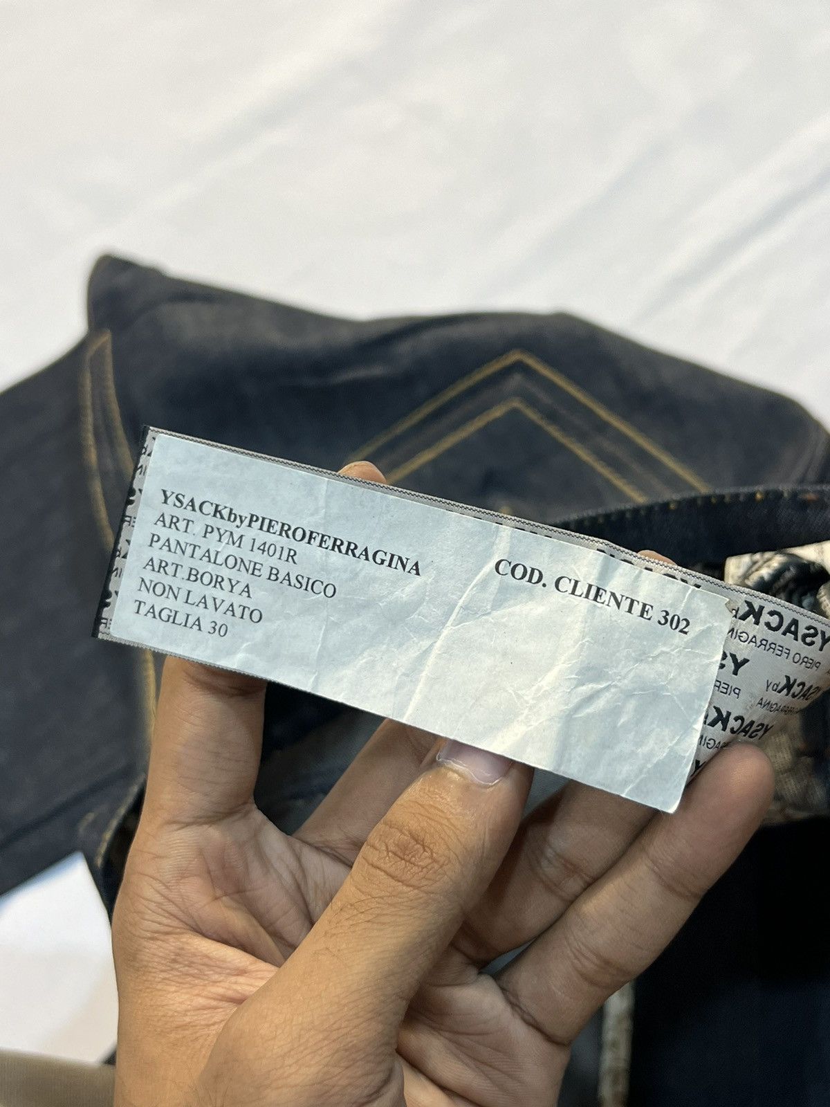 Other Ysack by PIERO FERRAGINA DESIGNER ITALY, DENIM JEANS Size US 33 - 14 Thumbnail