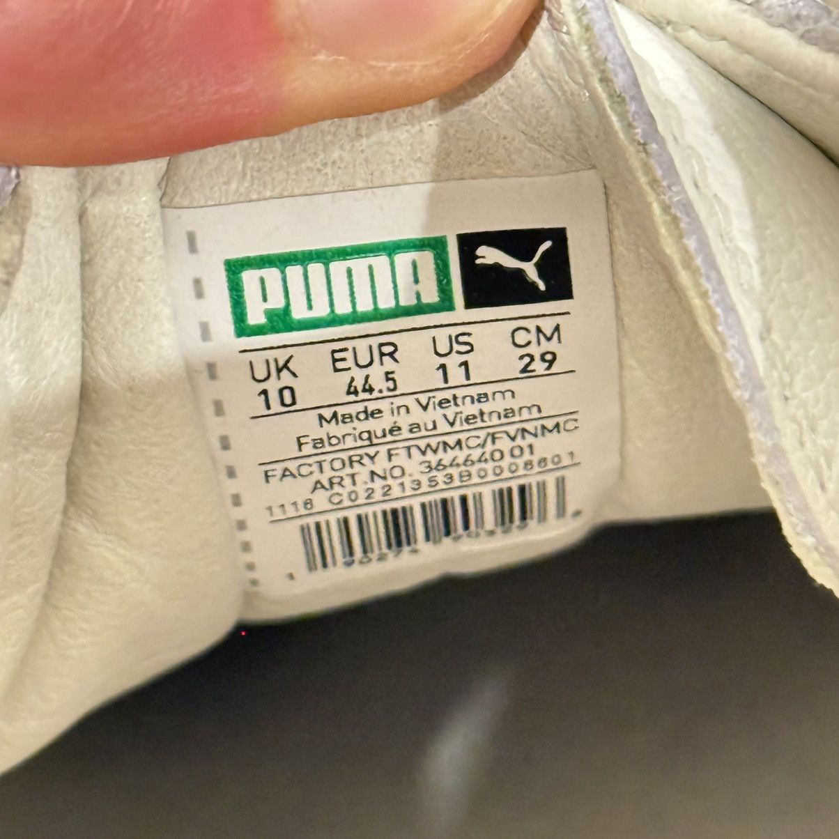 Fenty × Puma Rihanna Fenty x Puma Men’s Creeper Sneakers White Size 11 Size US 11 / EU 44 - 7 Thumbnail