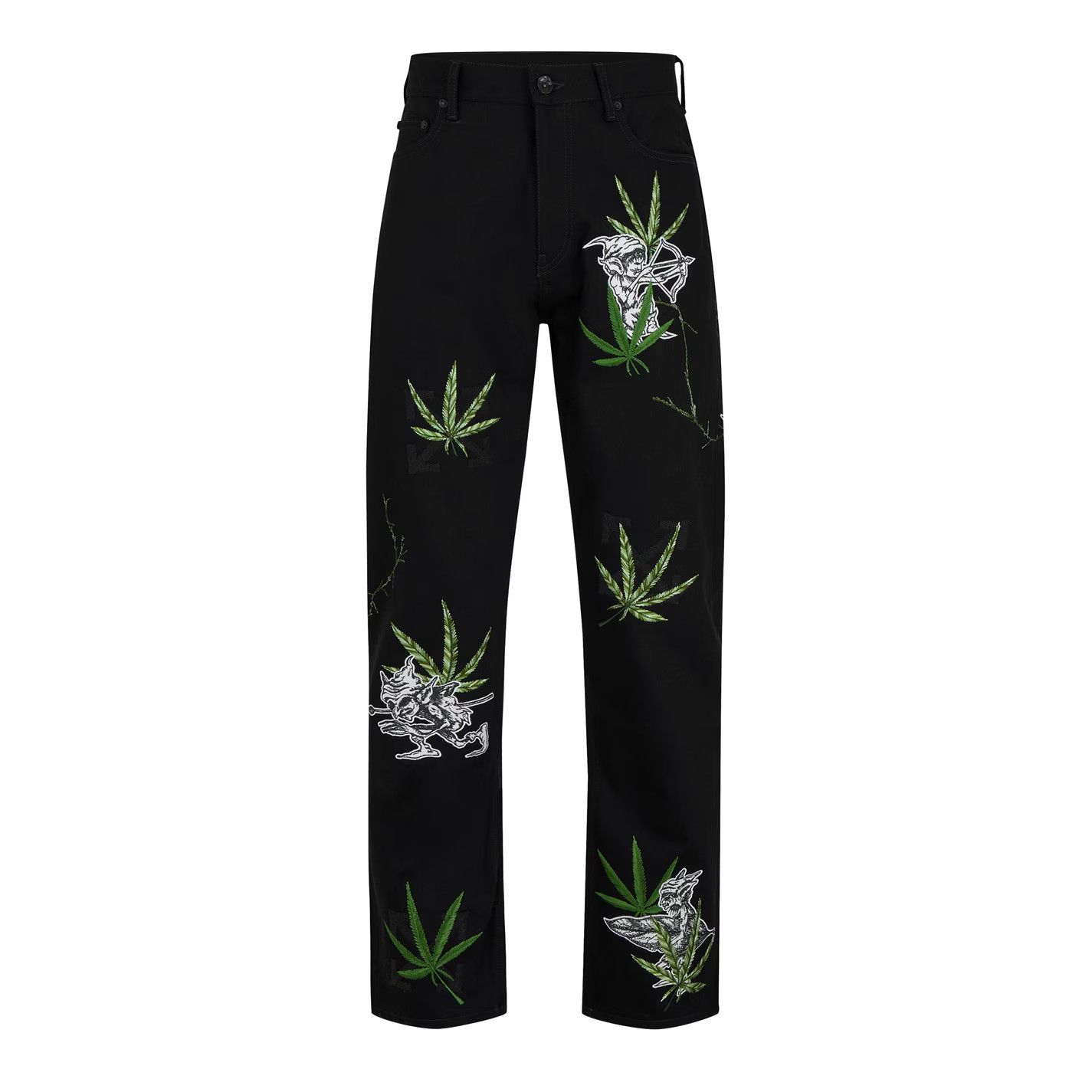 Off-White o1g2r1mq0326 Slim Fit Jeans in Black Size US 34 / EU 50 - 1 Thumbnail