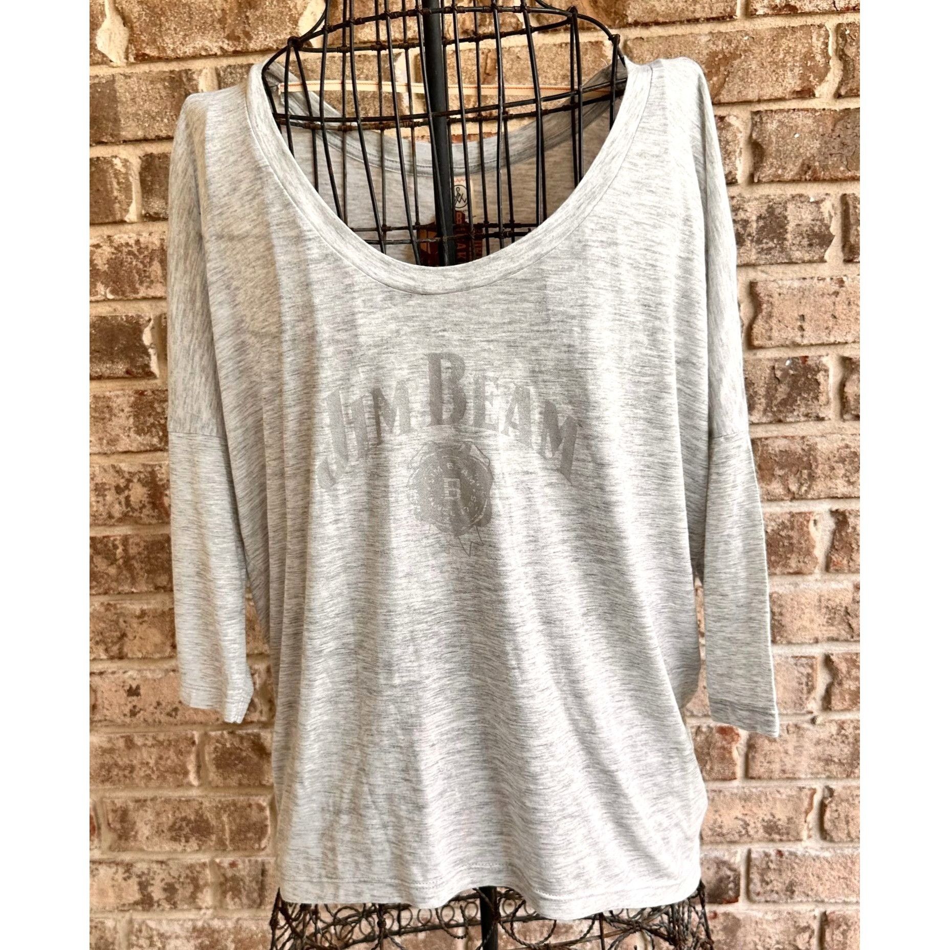 Other NWT Knob Hill Jim Beam Tee Top Medium Light Gray Whiskey Size M / US 6-8 / IT 42-44 - 5 Thumbnail