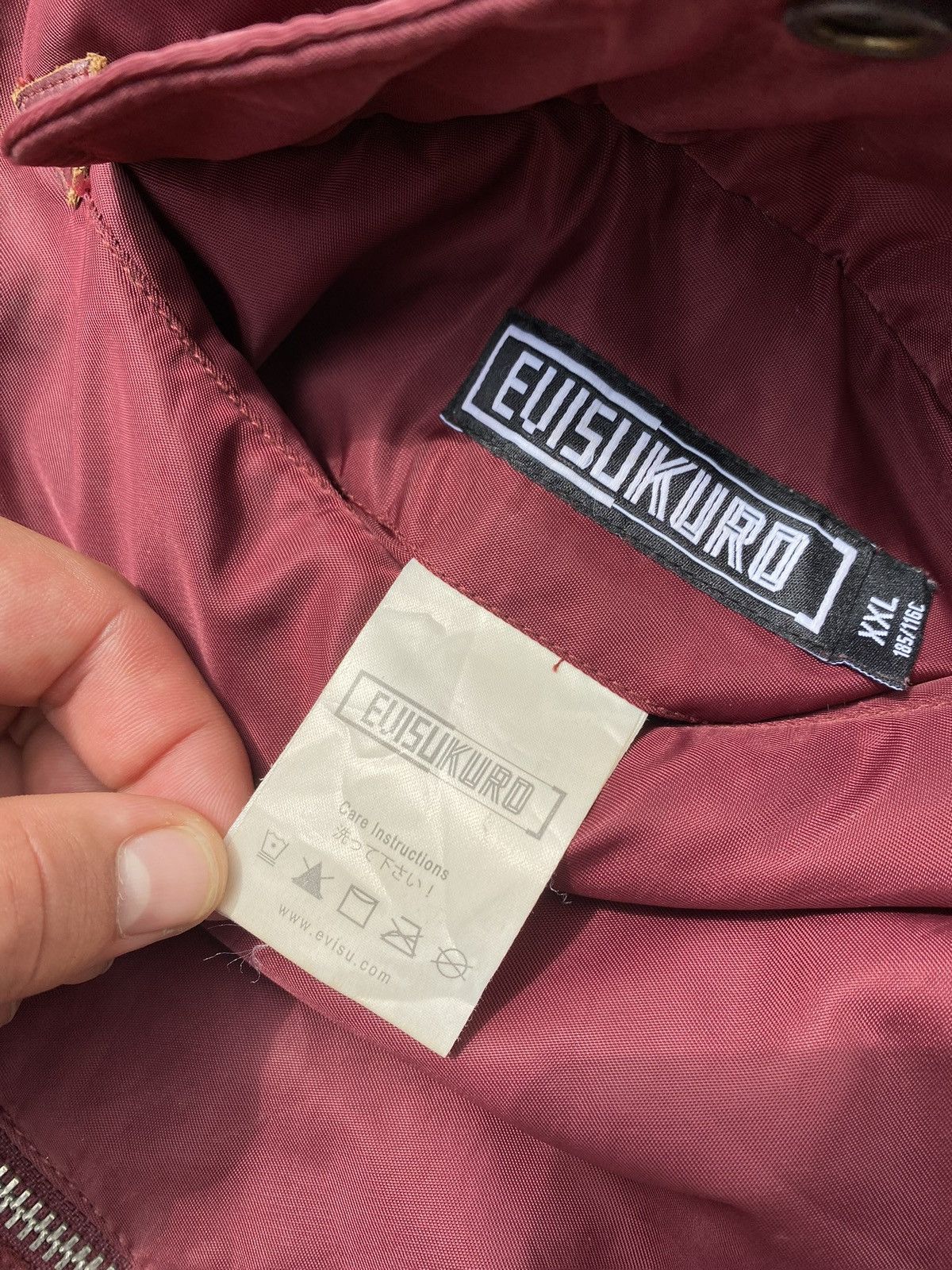 Evisu 90’s EVISU KURO TWO SIDE RARE MULTI LOGO RETRO ZIP BOMBER Size US XXL / EU 58 / 5 - 12 Thumbnail