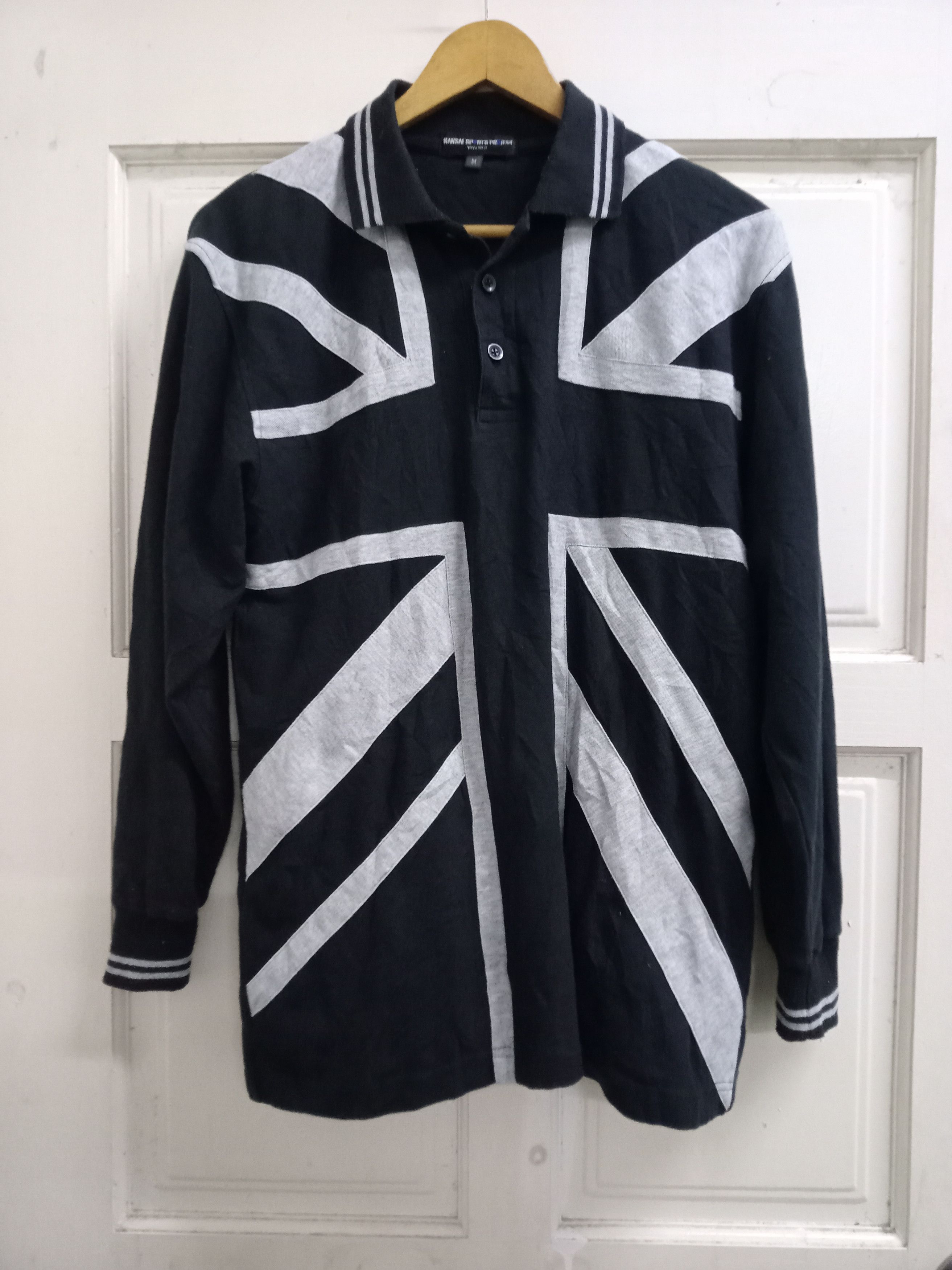 image of Vintage Uk Kansai Sports Project Polos Shirt in Black, Men's (Size Small)