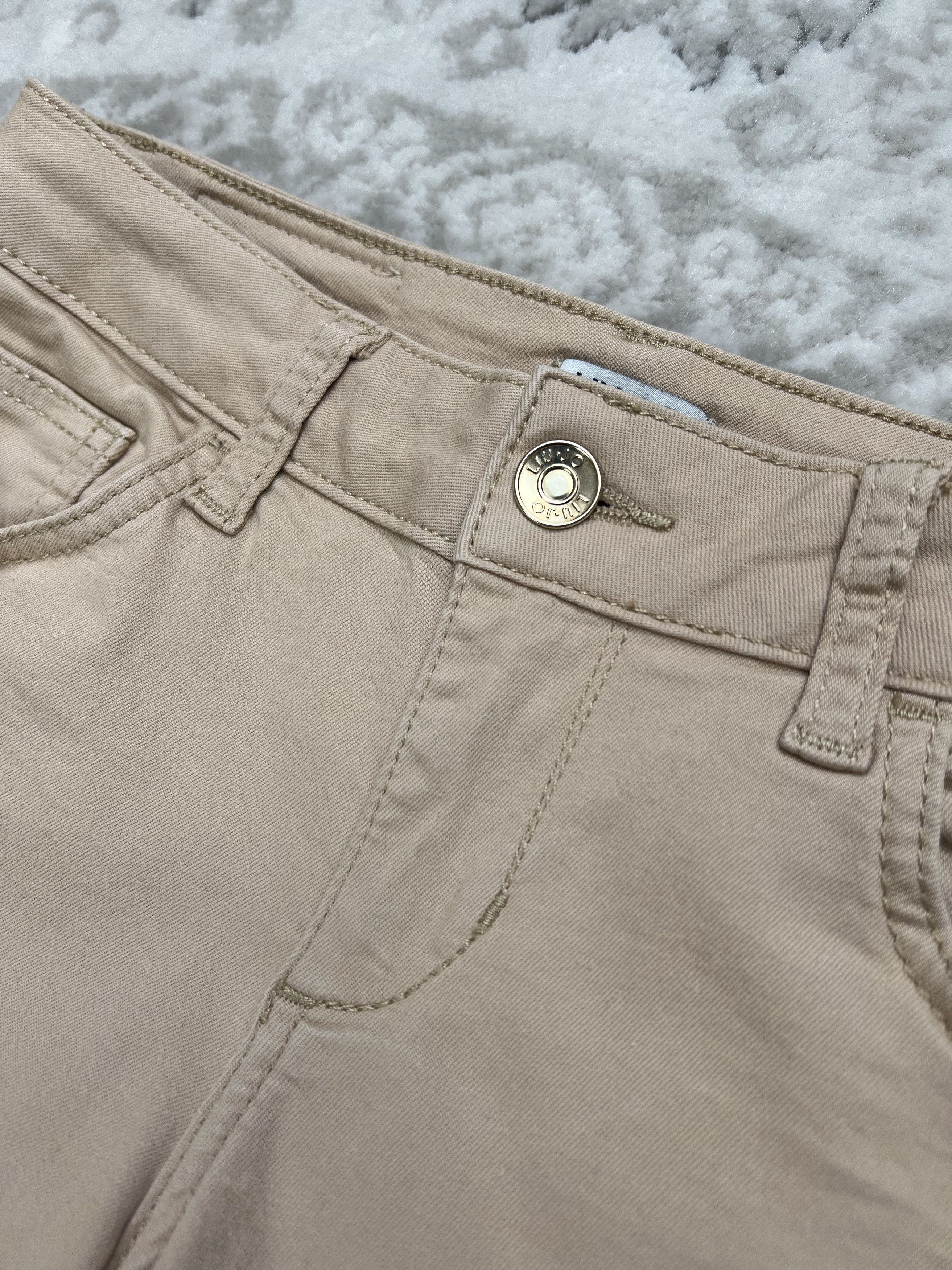 Liu Jo Liu Jo Beige Jeans Embroidered Hem Size 27" / US 4 / IT 40 - 3 Thumbnail