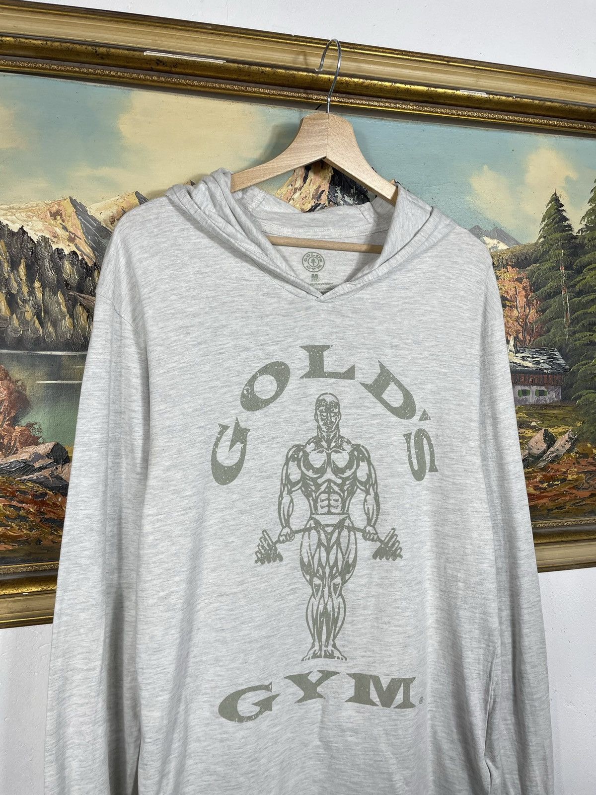 Vintage Gold’s Gym Grey Retro Y2K Vintage Hoodie LS Size US M / EU 48-50 / 2 - 4 Thumbnail