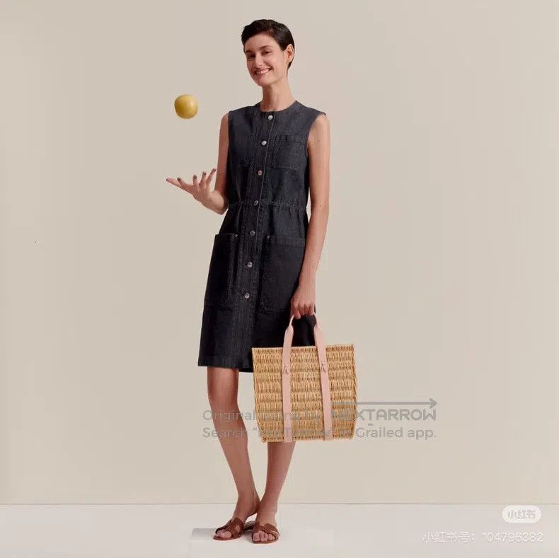 Hermes Hermes Denim vest dress Size XXS / US 00 / IT 34 - 7 Thumbnail