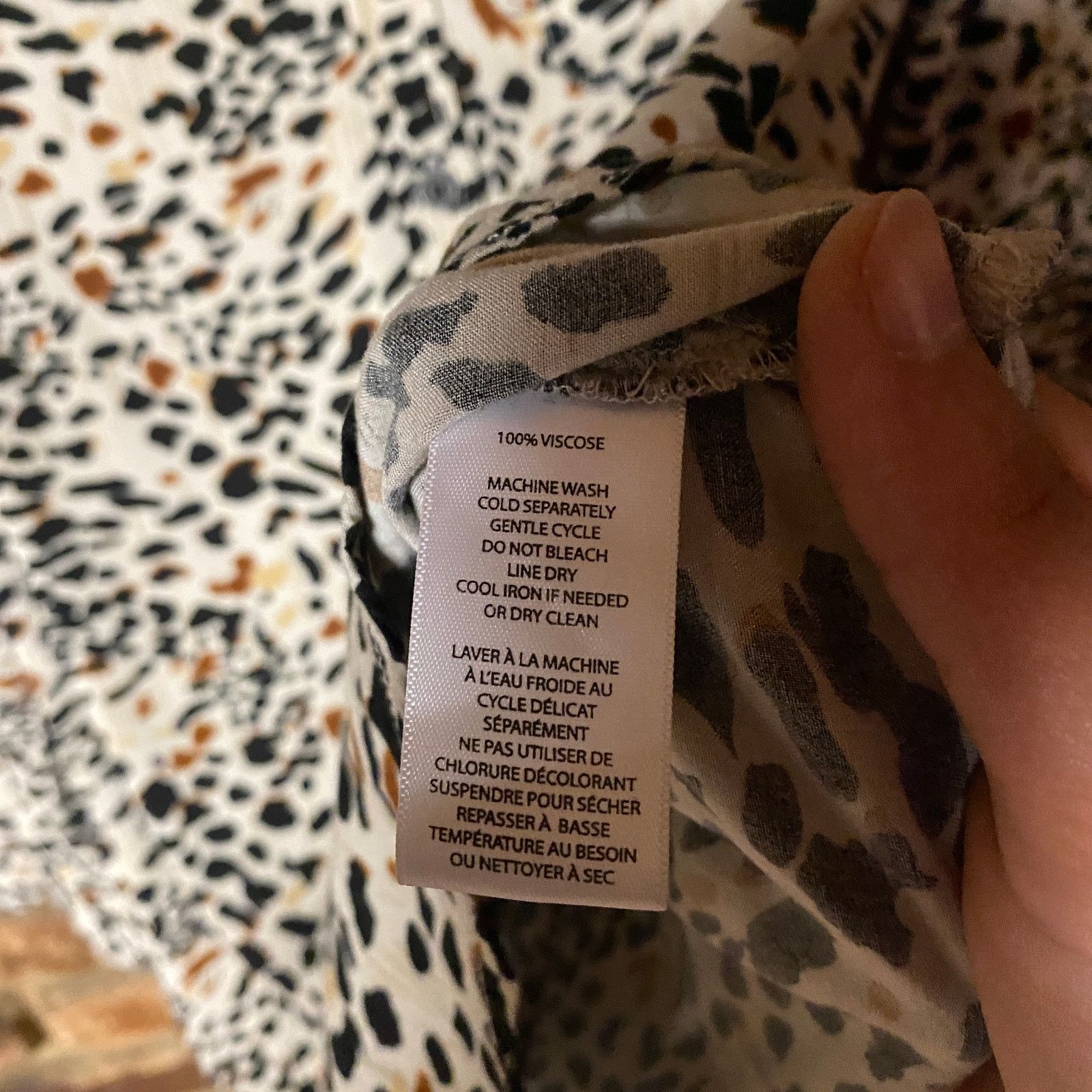 Other BeachLunchLounge Tan Animal Button Down Shirt Small Size S / US 4 / IT 40 - 5 Thumbnail