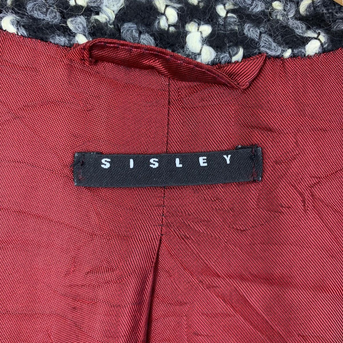 Sisley SISLEY Italian Brand Wool Checked Long Tweed Coat Parka Size S / US 4 / IT 40 - 5 Thumbnail
