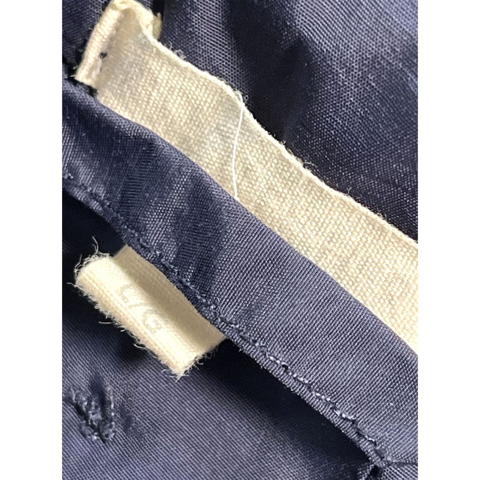 Eileen Fisher EILEEN FISHER Jacket Womens L Blue Nylon Hooded Coat Snap Mid-Length Fleece Lined Casual Travel-Solid Cotton Blend Front Snap Coat Womens L Size L / US 10 / IT 46 - 5 Thumbnail