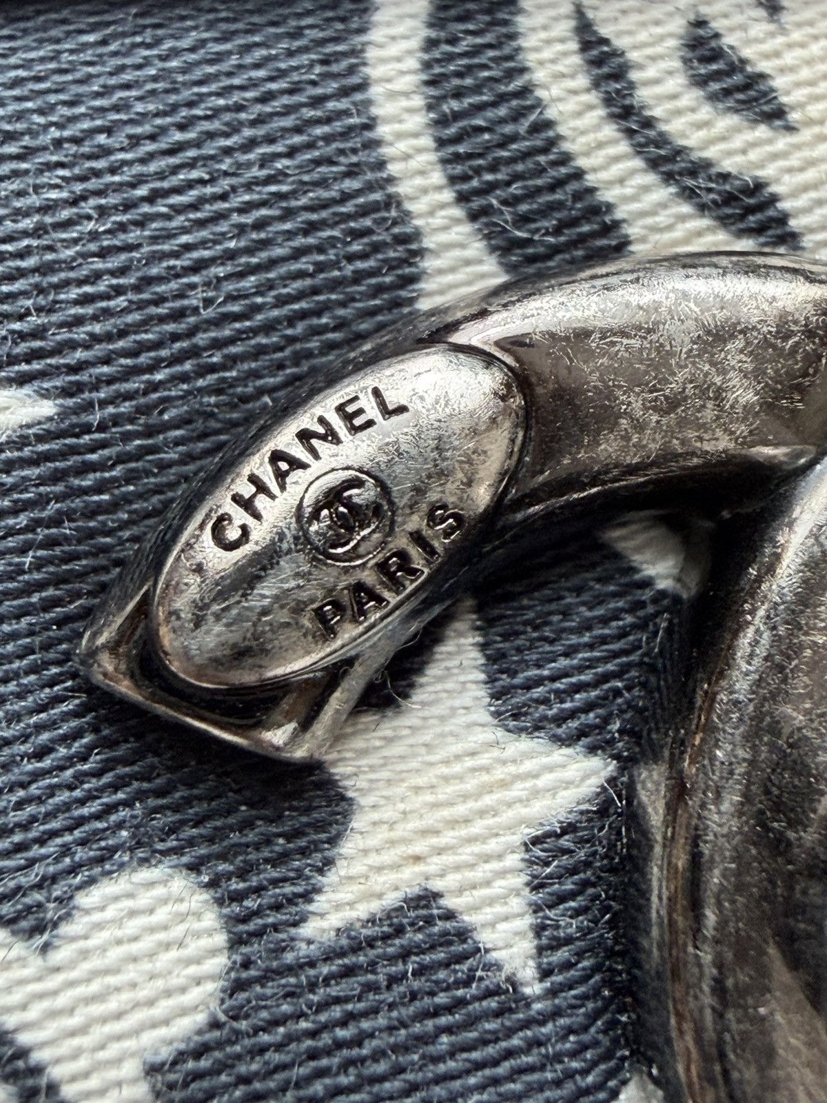 Chanel Chanel 14A Canvas Paris-Dallas Navy Bandana Classic Flap Bag Size ONE SIZE - 4 Thumbnail