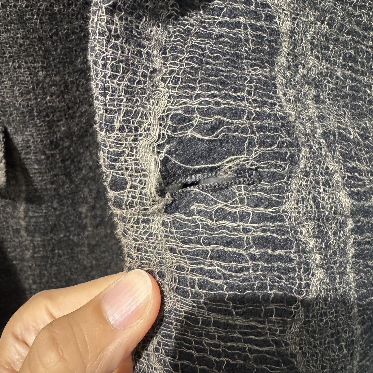 Deepti Deepti Black Wool Membrane Sleeve Long Jacket – Size 48 Size US M / EU 48-50 / 2 - 19 Thumbnail