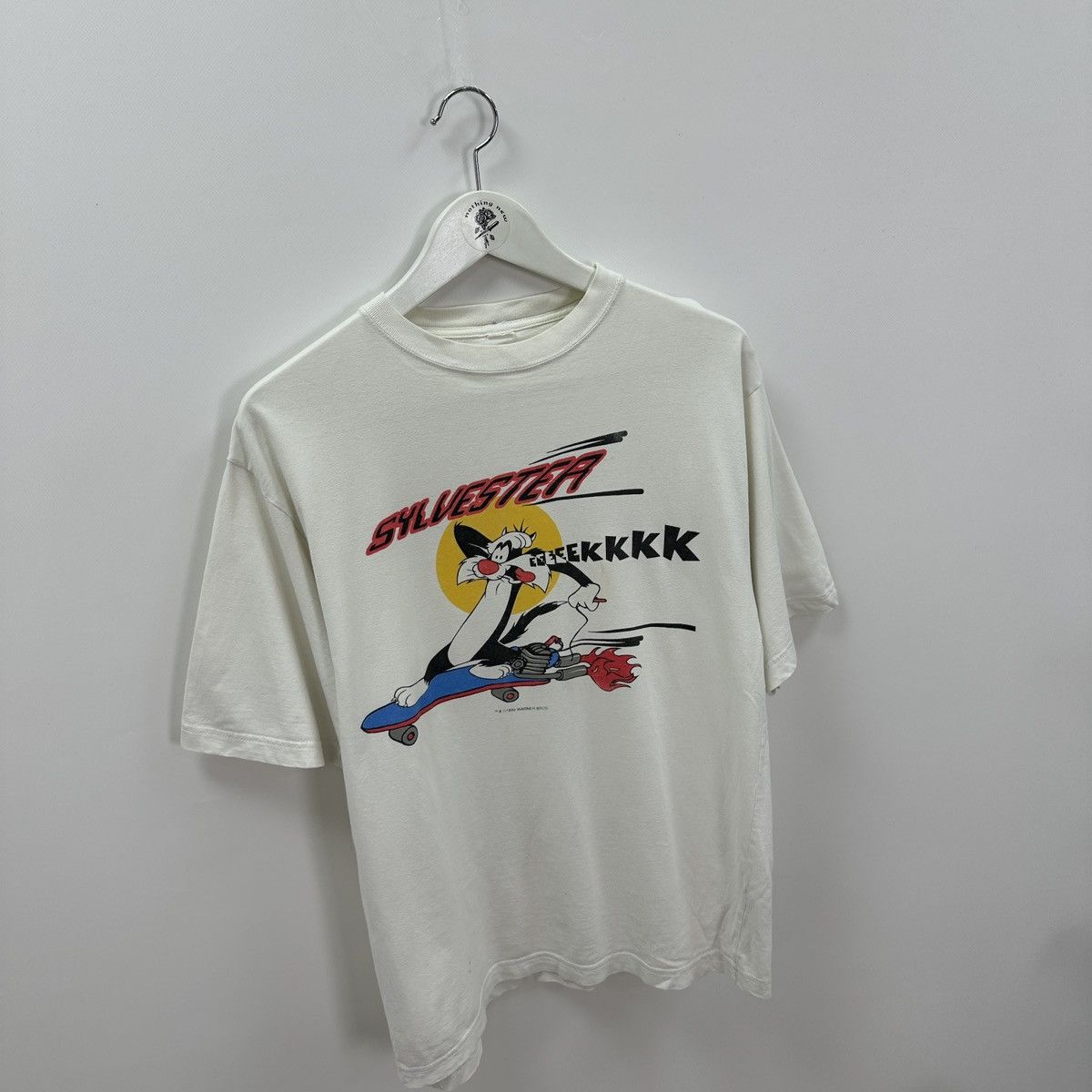 Vintage Vintage 90s Warner Bros Sylvester Looney Tunes skate tee y2k Size US S / EU 44-46 / 1 - 3 Thumbnail