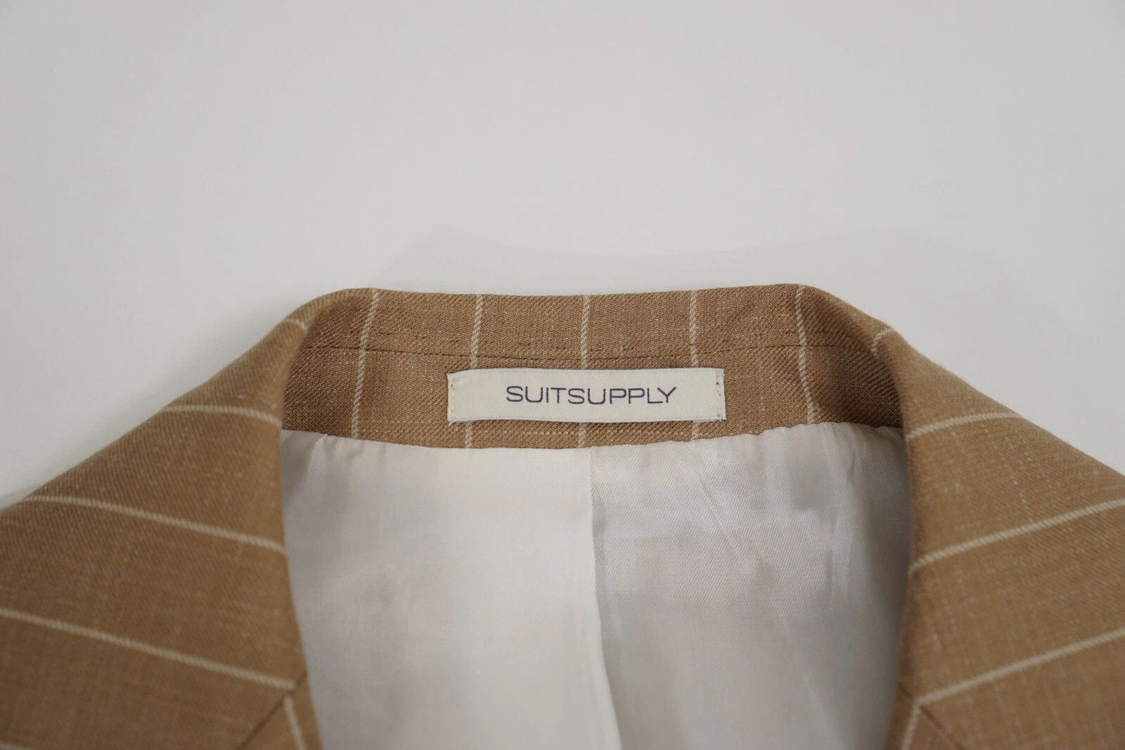 Suitsupply Men Suitsupply Blazer Peak Double Breasted Havana Brown US36 Size 36R - 3 Thumbnail