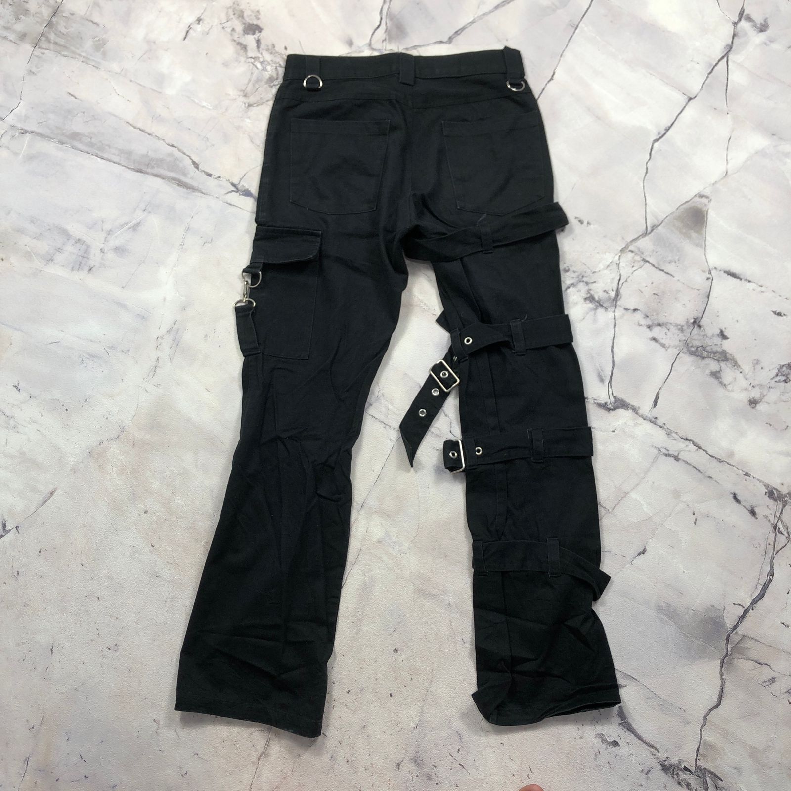 14th Addiction Secret Agents - Multilace Bondage Flared Pants Size US 28 / EU 44 - 5 Thumbnail