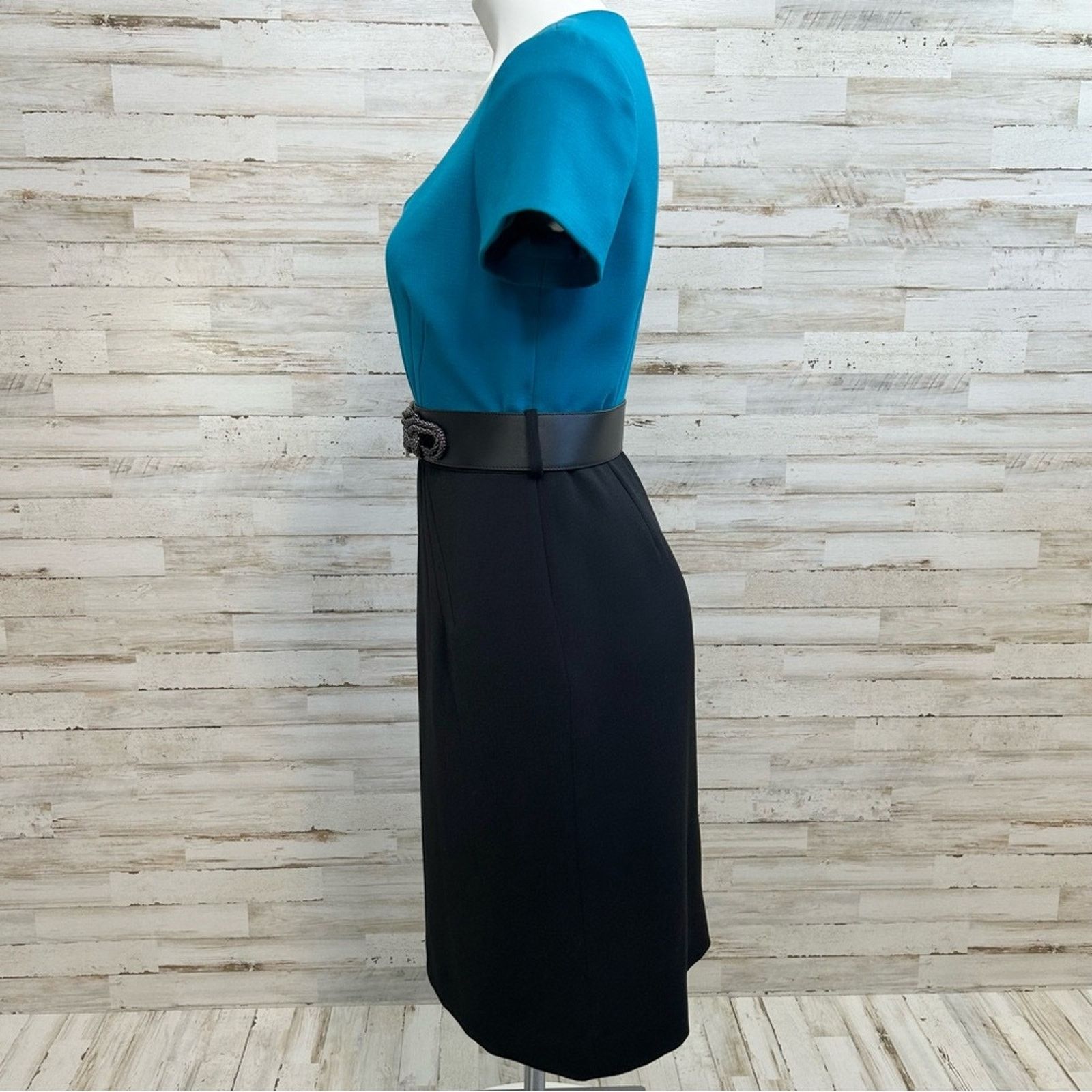 Elie Tahari Tahari Arthur S Levine Short Sleeve Belted Dress Size 4 Size S / US 4 / IT 40 - 5 Thumbnail