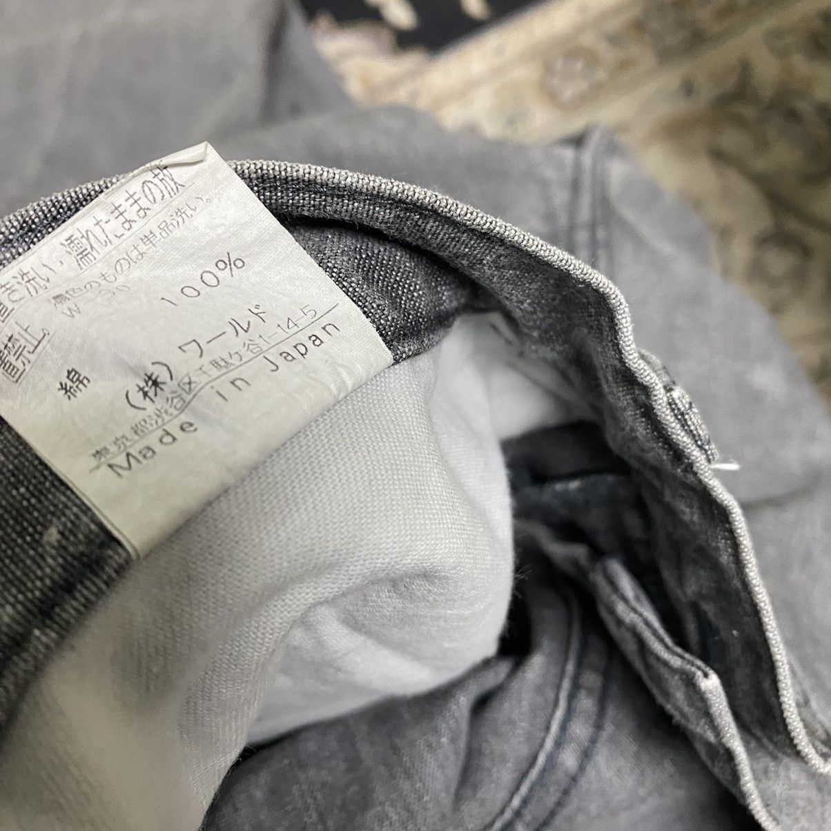 Boycott Japanese Brand Boycott Denim Spiral Cut Charcoal Jeans Size US 33 - 16 Thumbnail