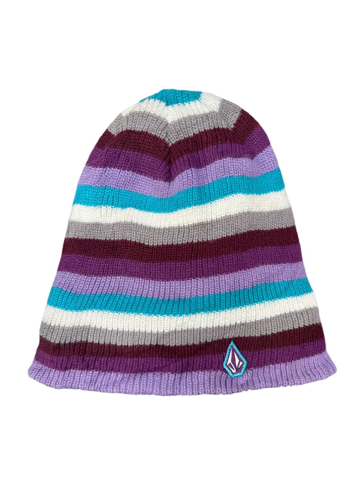 Japanese Brand × Kapital × Vintage Volcom Knitted Stripe Rare Beanie Hats ☠️☠️ Size ONE SIZE - 1 Thumbnail