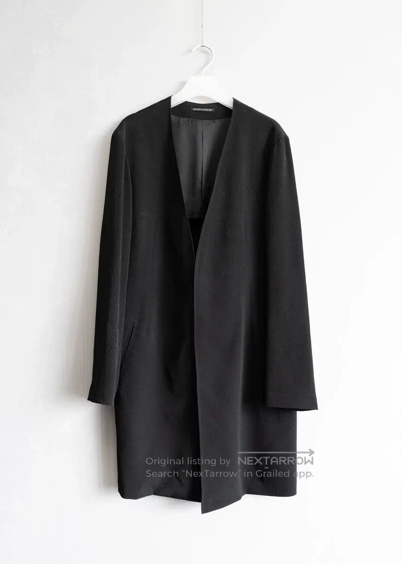 Yohji Yamamoto Yohji Yamamoto 24SS collarless and buttonless jacket Size US M / EU 48-50 / 2 - 1 Thumbnail