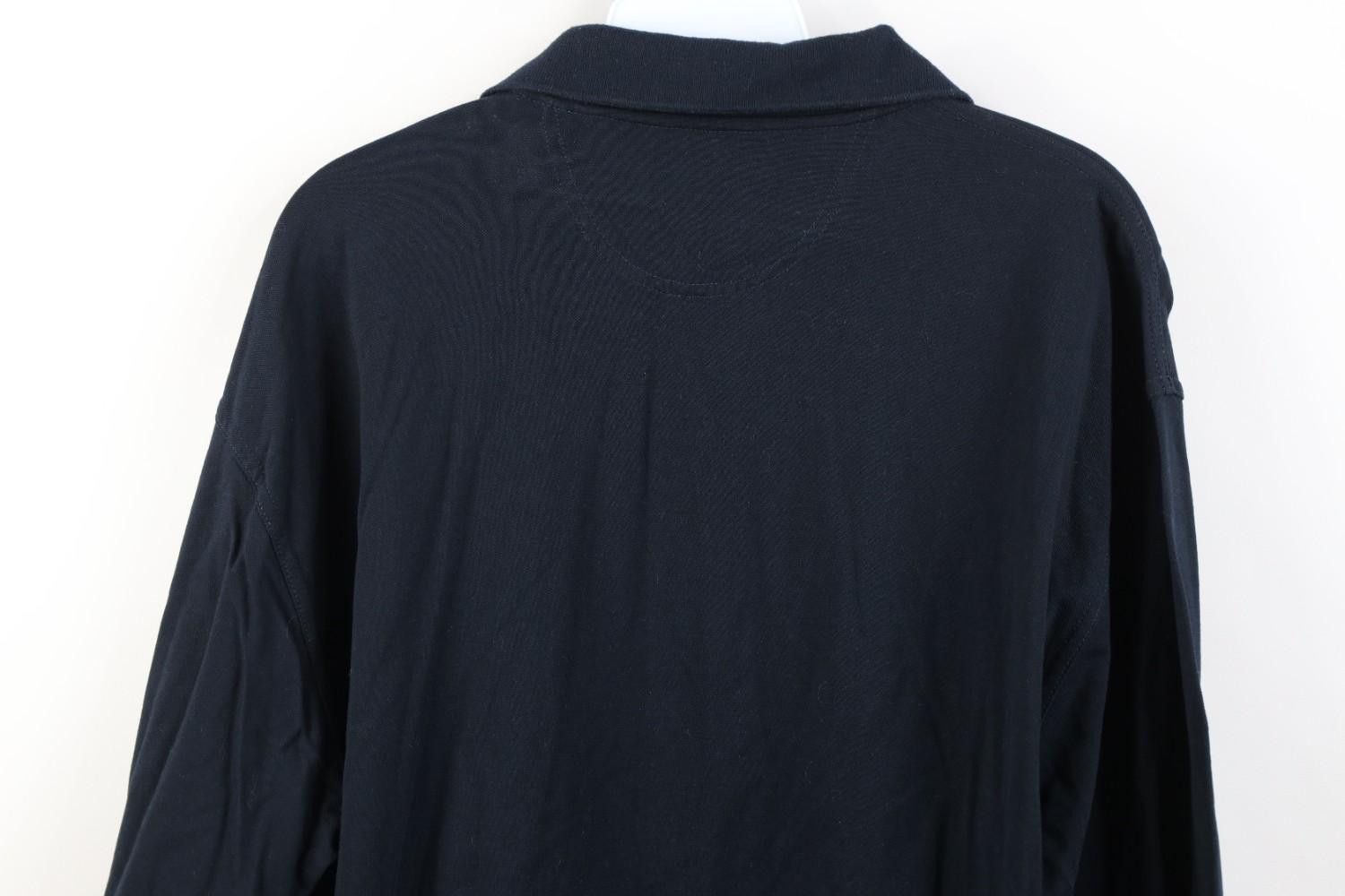 Vintage Vintage 90s Streetwear Long Sleeve Golf Polo Shirt Black Size US L / EU 52-54 / 3 - 12 Thumbnail