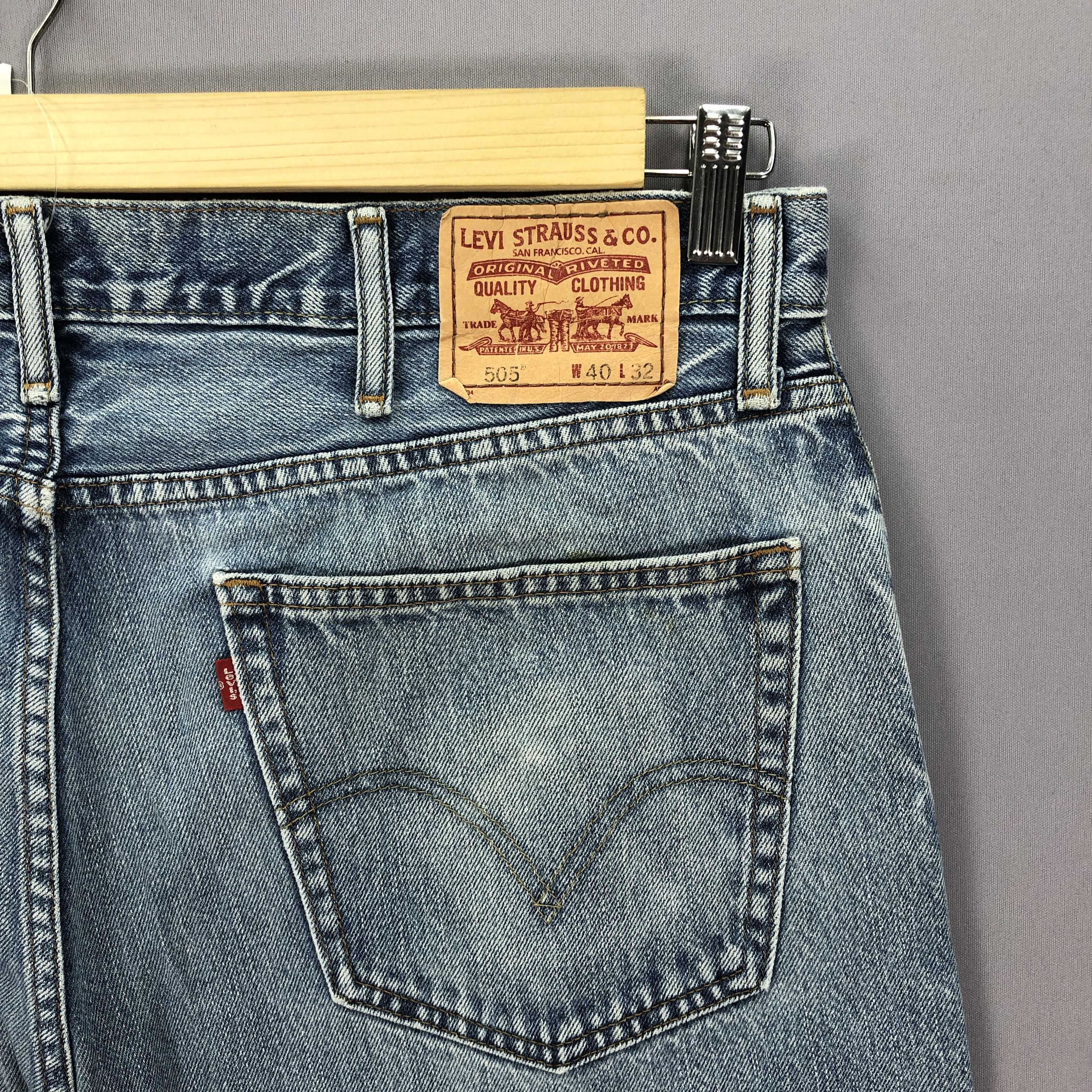 Levi's × Vintage Vintage Y2K Levis Faded Jeans Light Wash Levi's 505 Denim Size US 38 / EU 54 - 5 Thumbnail
