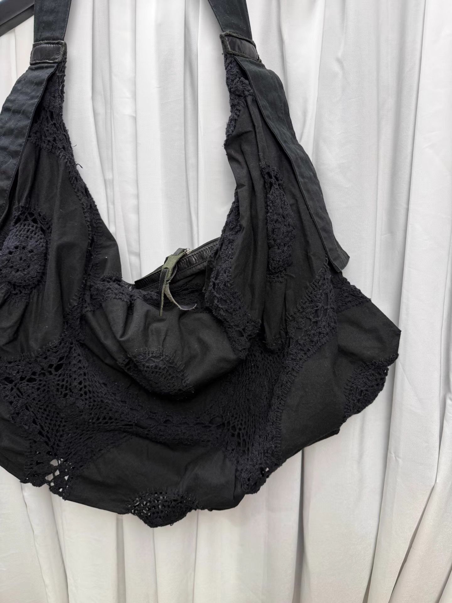 Yohji Yamamoto Yohji Yamamoto Y's Hollow Flower Woven Dumpling Bag K20 Size ONE SIZE - 2 Thumbnail