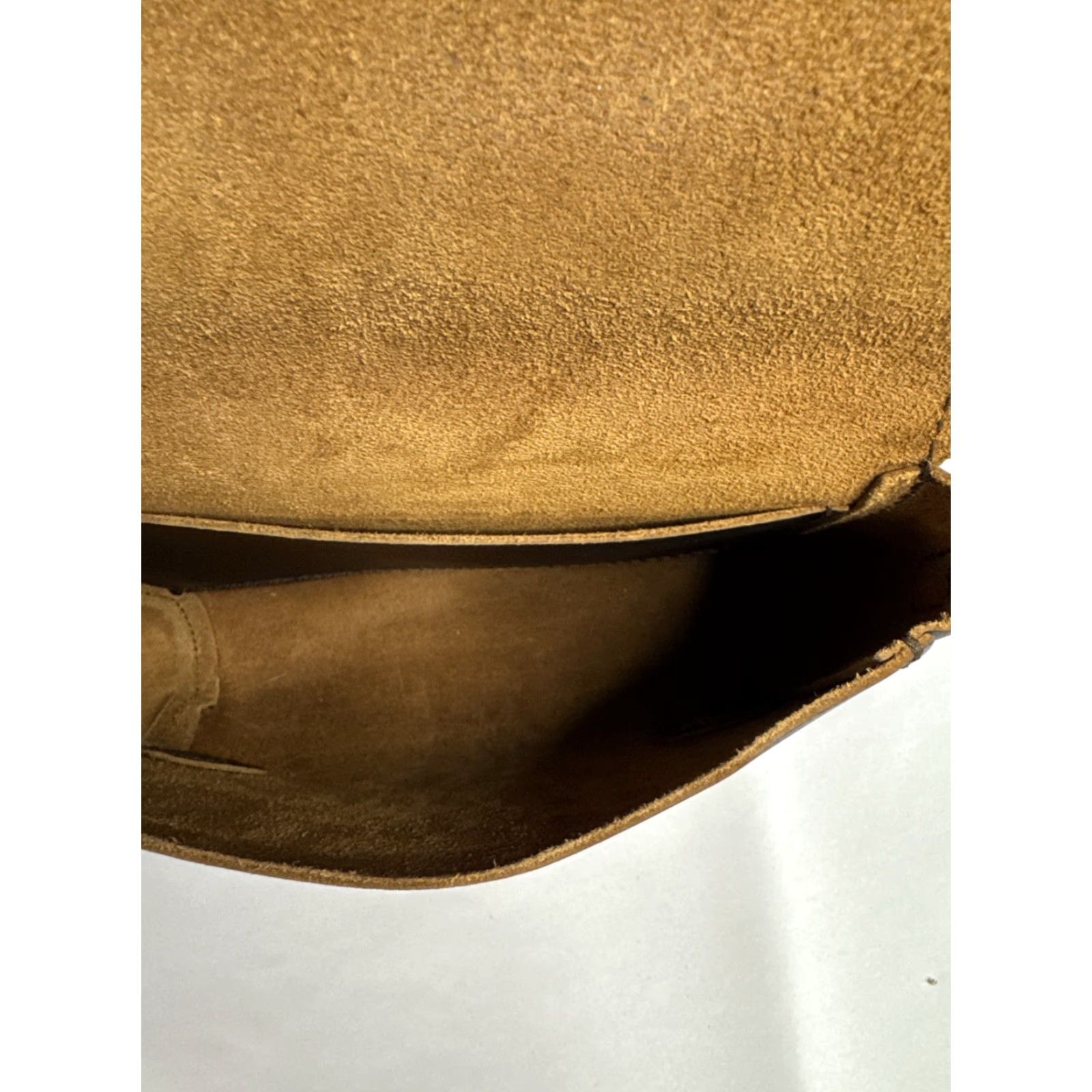 Vintage Portland Leather Crossbody Shoulder Bag Purse Brown Adjustable Strap Women Crossbody Leather Rubs Scratches Size ONE SIZE - 5 Thumbnail