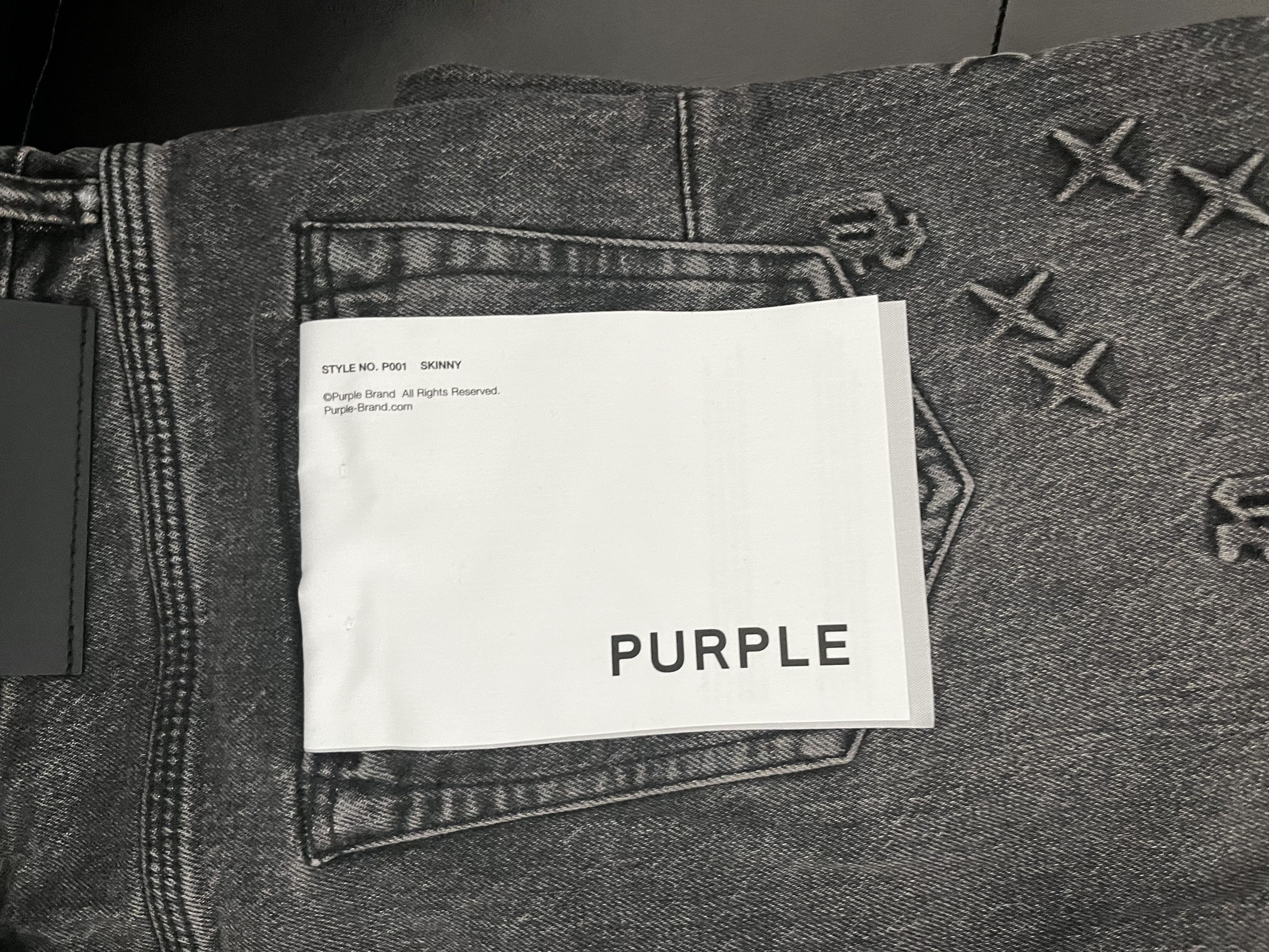 Purple Brand Purple Brand dark monogram jeans size 33 brand new Size US 32 / EU 48 - 5 Thumbnail