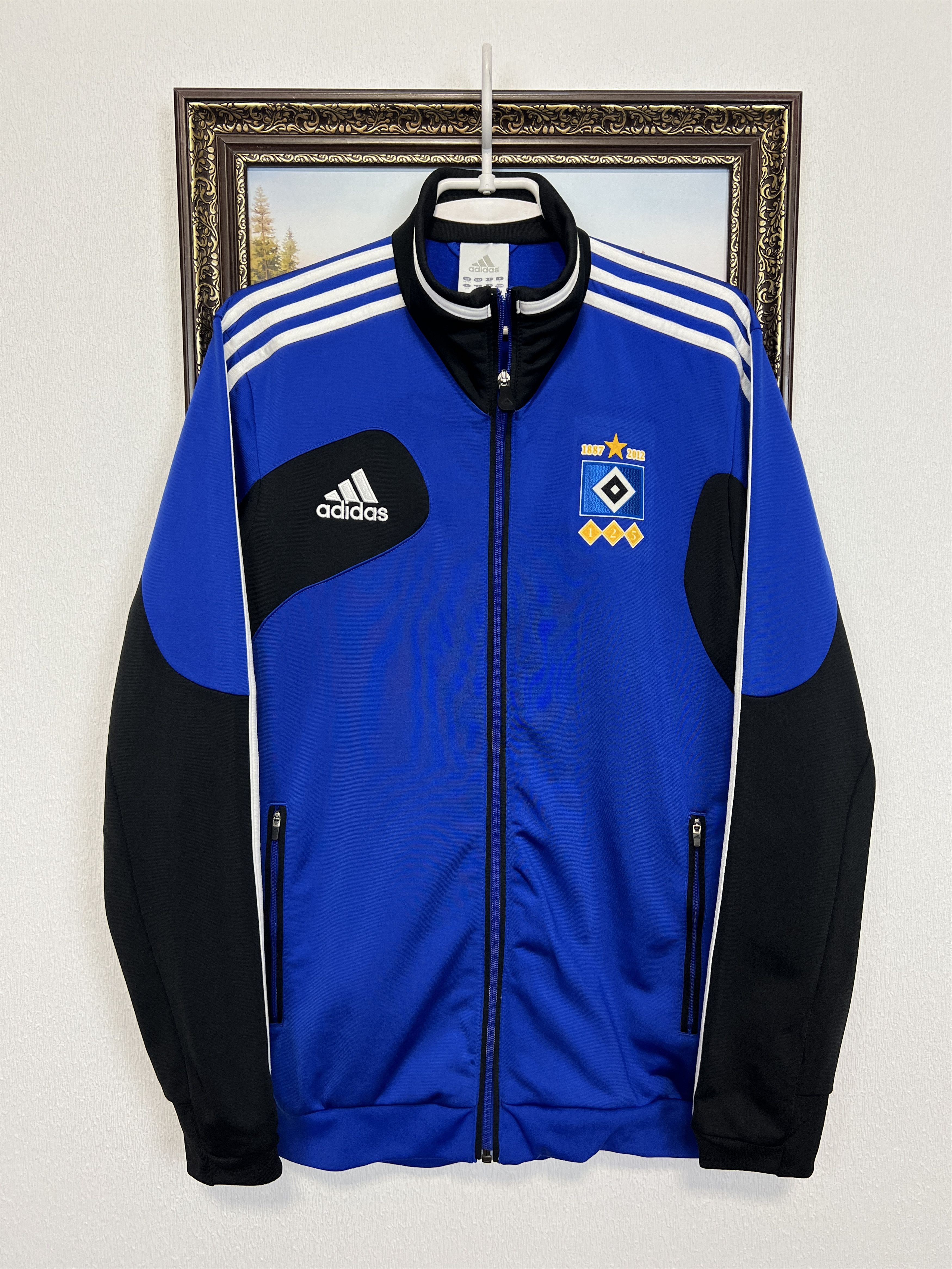 Adidas Vintage Hamburg Football Jacket Soccer Track Top Zip Rare Size US M / EU 48-50 / 2 - 1 Thumbnail