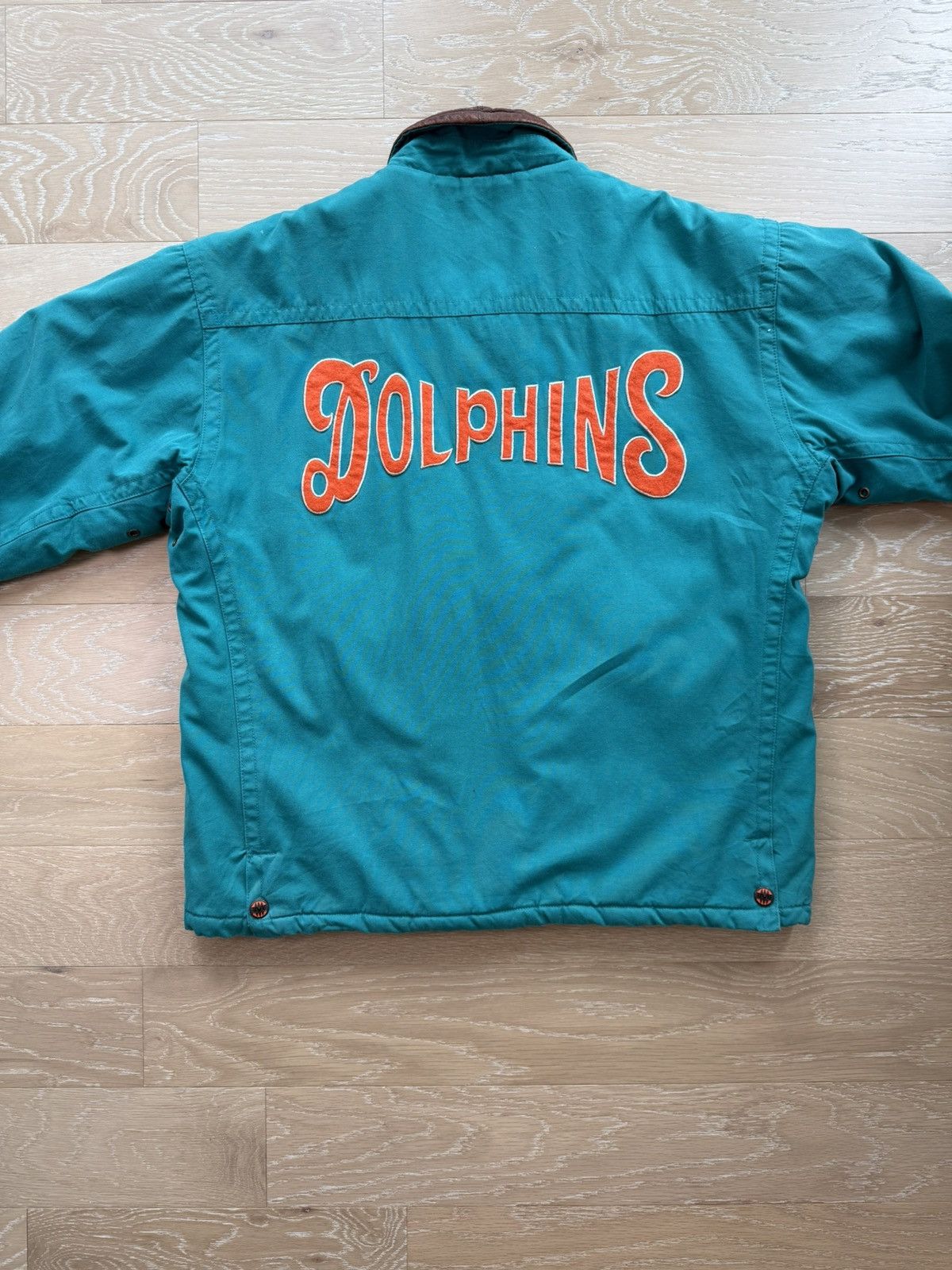 Mirage RARE GRAIL Vintage Miami Dolphins 80s Jacket Size US L / EU 52-54 / 3 - 5 Thumbnail