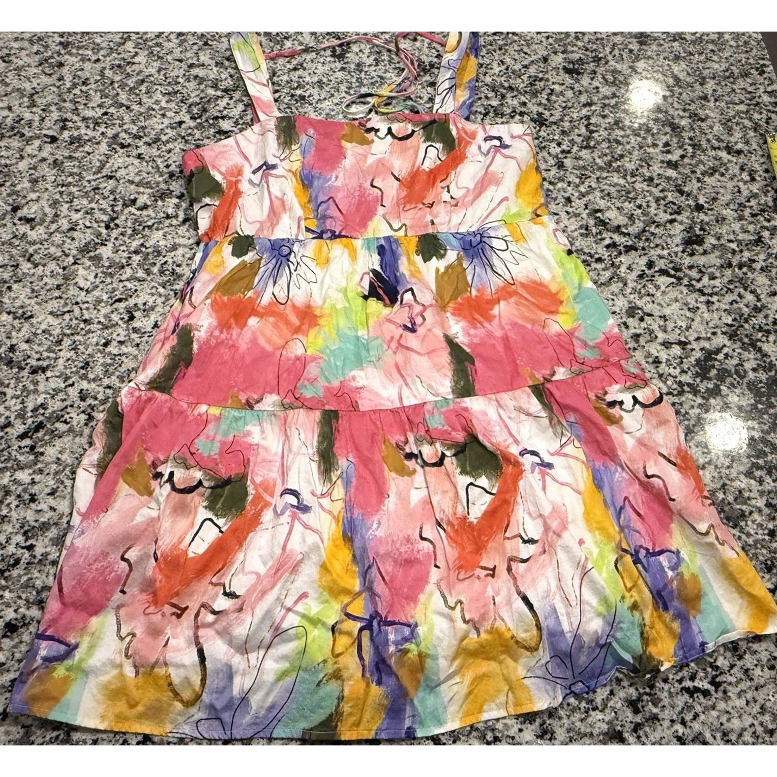 Vintage CROSBY by Mollie Burch Bradshaw Mini Dress Sleeveless Plunge Pool Size S Knee Woman Regular Cotton Size S / US 4 / IT 40 - 3 Thumbnail