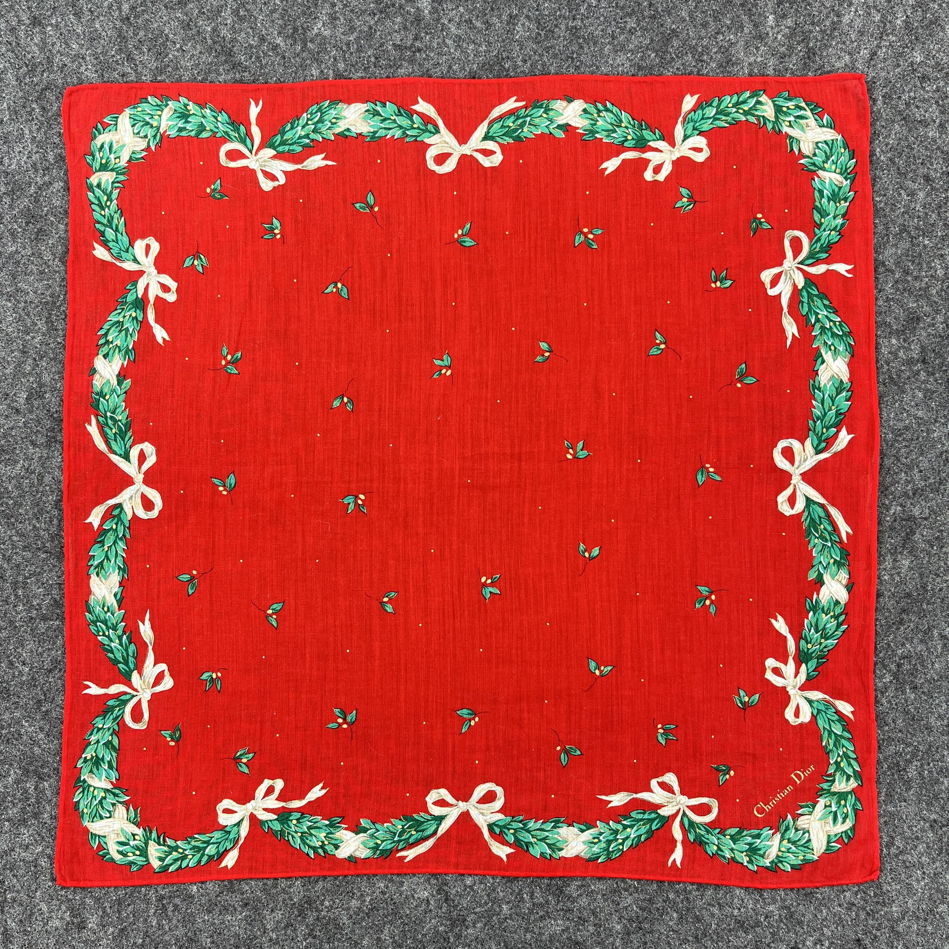Vintage Christian Dior Handkerchief / Bandana / Neckerchief B167 Size ONE SIZE - 2 Thumbnail