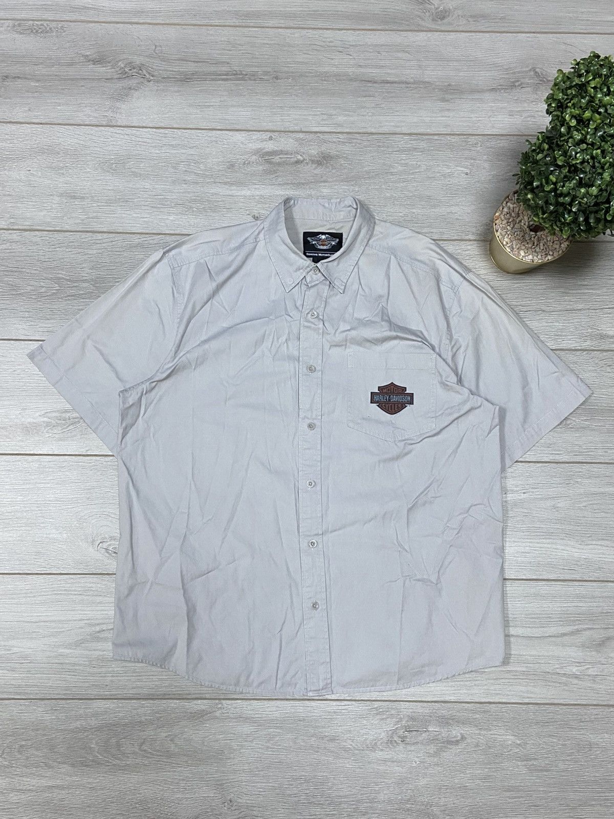Harley Davidson Harley Davidson eagle 🦅 vintage big logo shirt buttons Size US XL / EU 56 / 4 - 2 Thumbnail