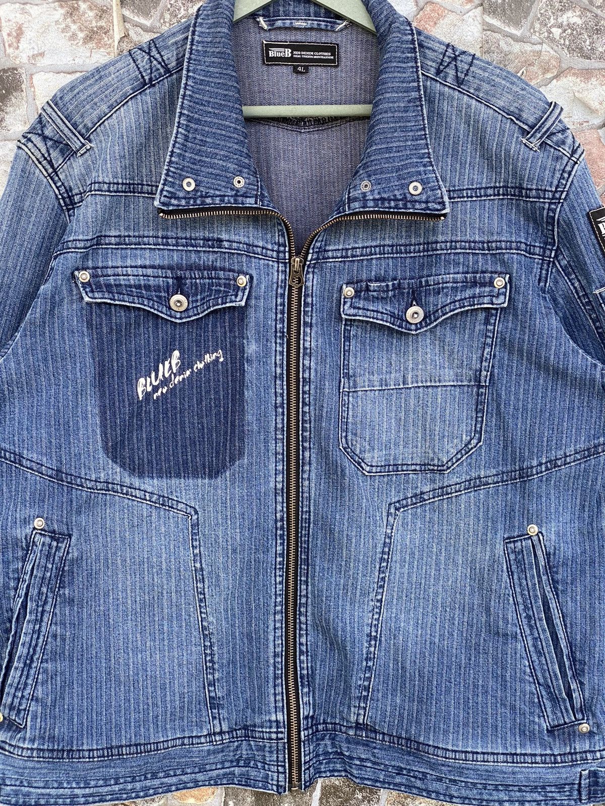 If Six Was Nine × Japanese Brand 💥BlueB Neo Denim Jacket Size US XL / EU 56 / 4 - 6 Thumbnail