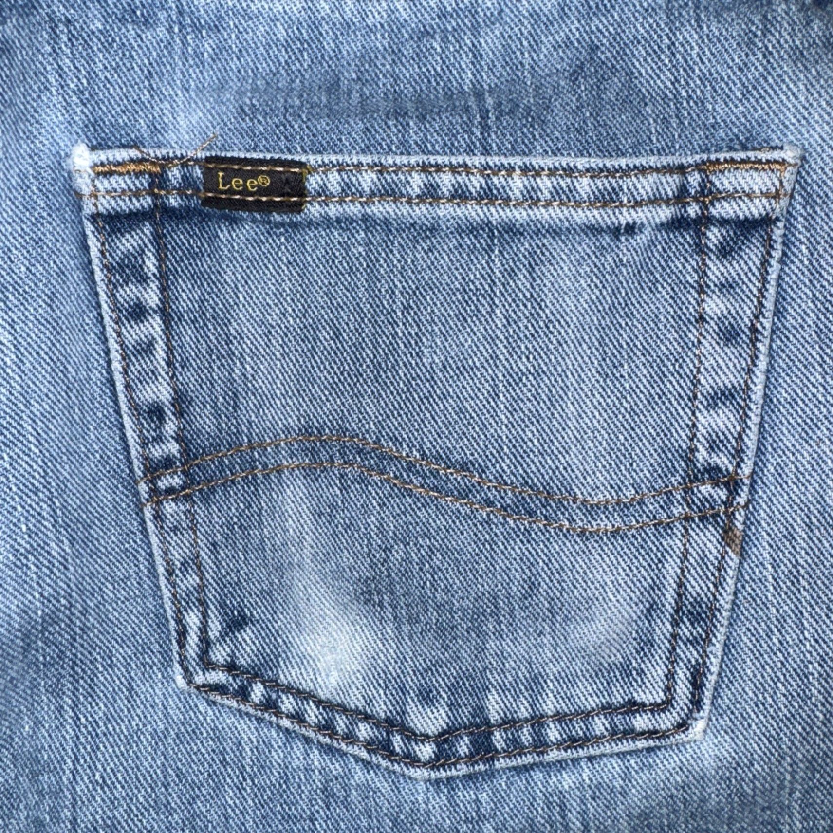 Lee Lee Jeans Regular Fit Denim 30x30 Distressed Paint Splatter Mens Blue 30 in Straight Regular Fit Jeans Distressed Paint Splatter Lee Size US 30 / EU 46 - 2 Thumbnail