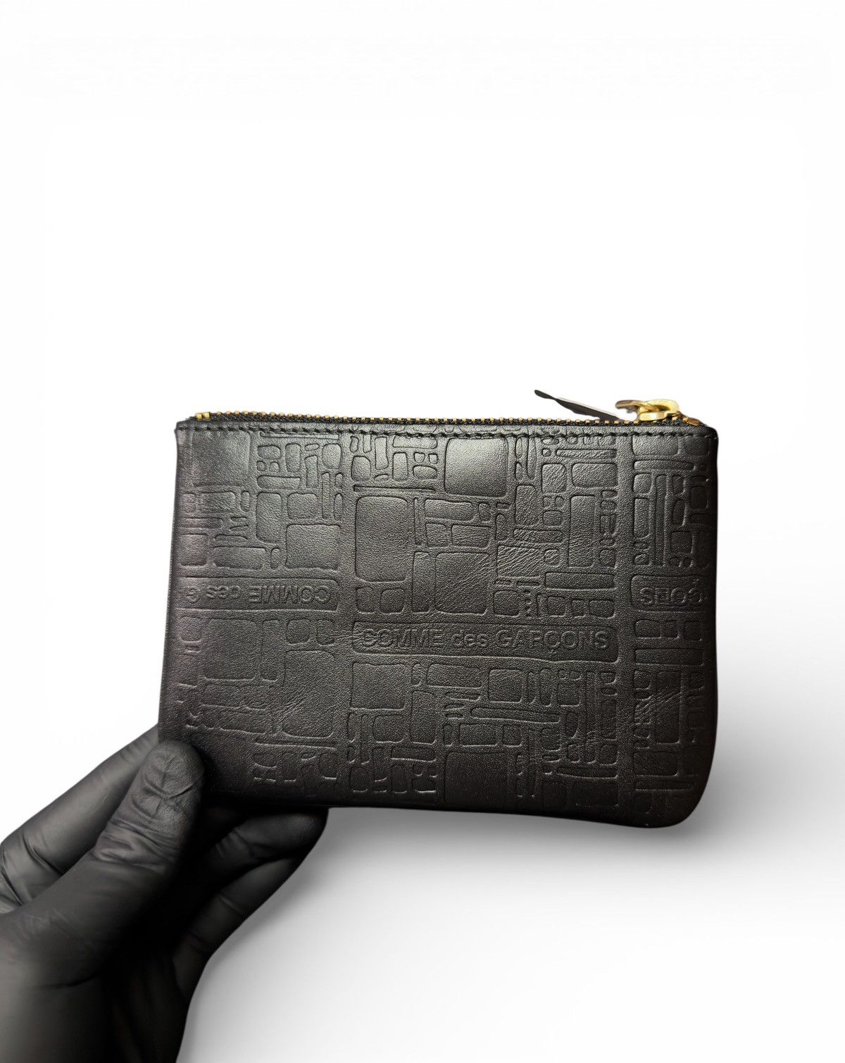 Comme des Garcons COMME DES GARÇONS EMBOSSED LOGOTYPE ZIP POUCH Size ONE SIZE - 4 Thumbnail
