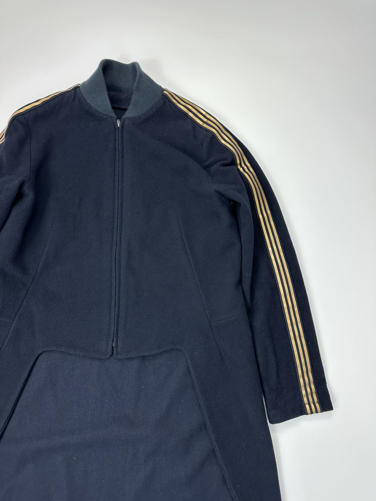 Adidas × Y-3 Rare Adidas X Y-3 Wool Heavy Coat Navy Blue Zip Size US S / EU 44-46 / 1 - 5 Thumbnail