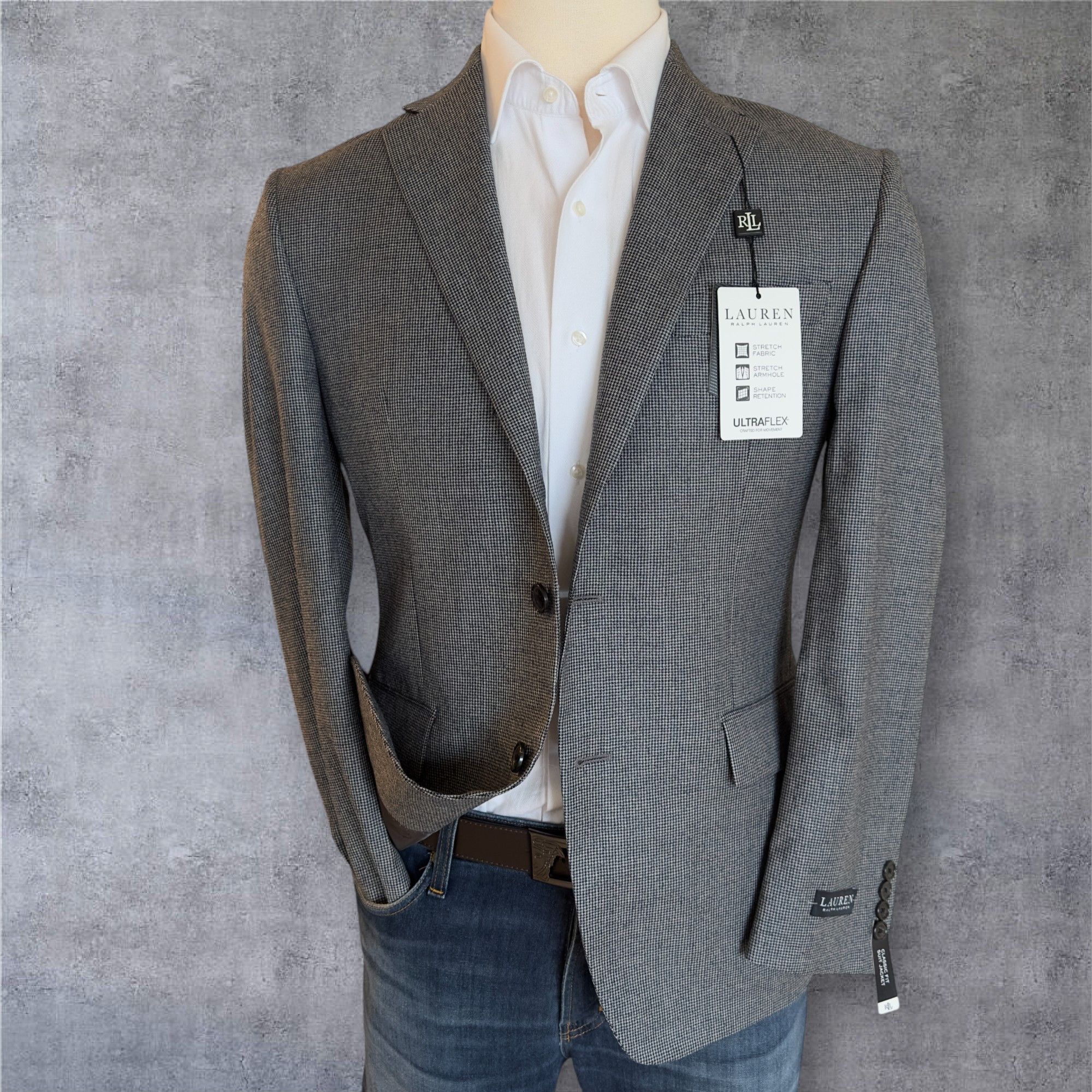 Ralph Lauren RALPH LAUREN Blazer Sport Coat Jacket 38R Wool Gray Size 38R - 1 Thumbnail