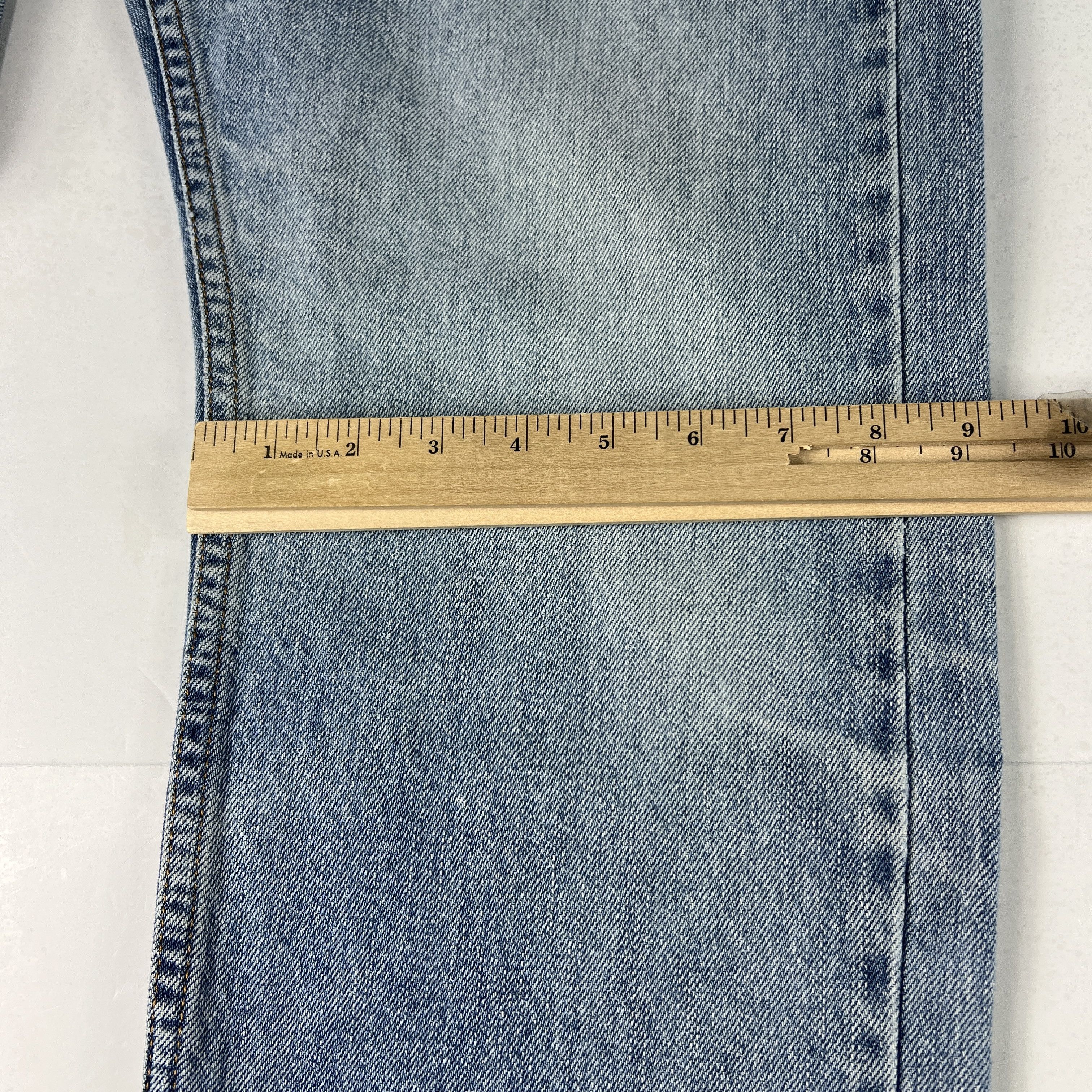 Levi's Levi's Jeans 505 Straight Blue Faded Whiskers Cotton Denim Size US 34 / EU 50 - 19 Thumbnail