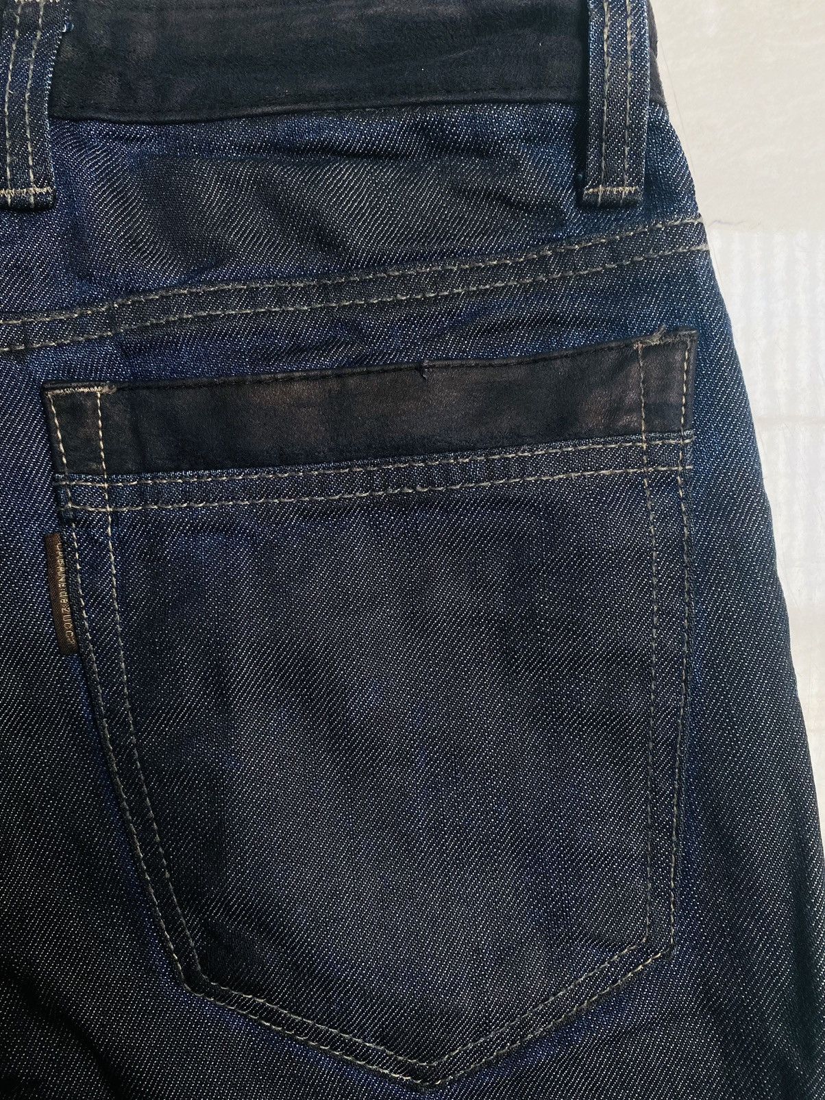 CABANE de ZUCCa Cabane de Zucca Issey Miyake Coated Denim Suede Size US 29 - 15 Thumbnail