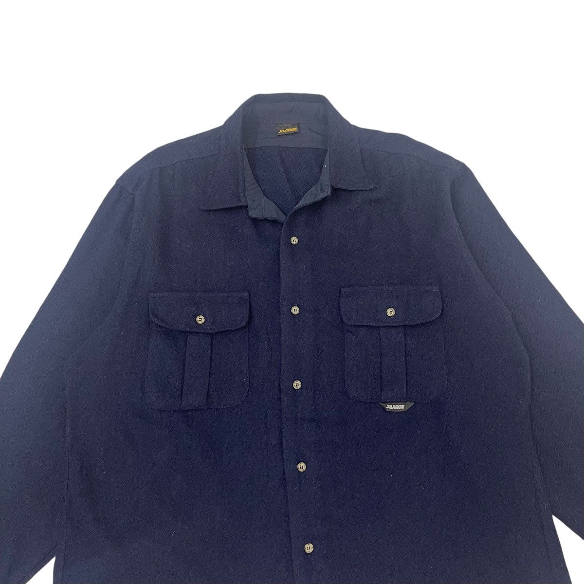 Japanese Brand Vintage XLARGE Double Pocket Wool Button Jacket Size US M / EU 48-50 / 2 - 7 Thumbnail