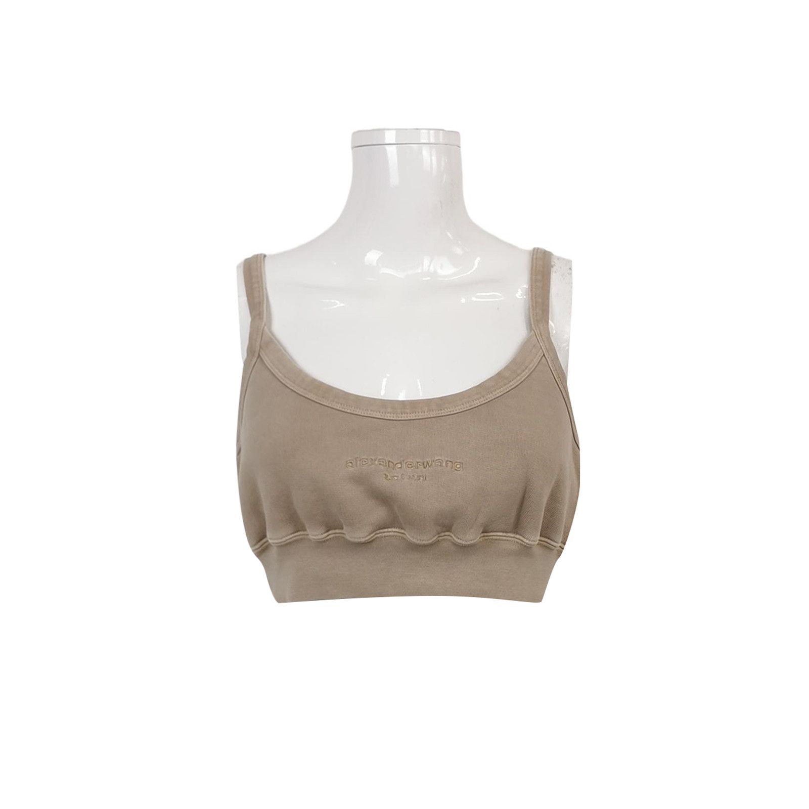 Alexander Wang Alexander Wang Logo Crop Tank Top Size M Size M / US 6-8 / IT 42-44 - 1 Thumbnail