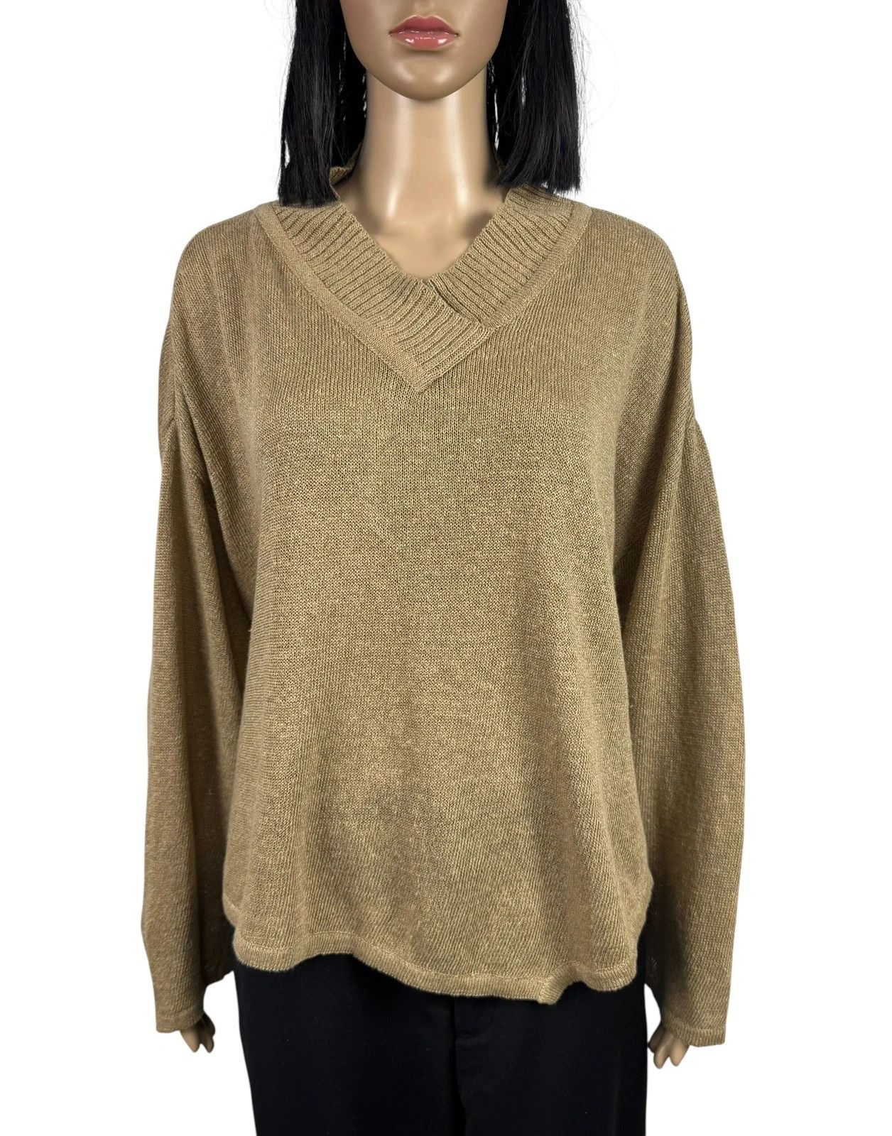 Ivan Grundahl Ivan Grundahl Linen Knit V-Neck Jumper size L Size L / US 10 / IT 46 - 2 Thumbnail