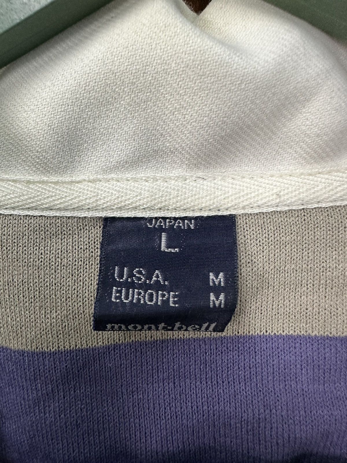 Montbell Montbell Vintage Stripe Rugby Polo A917 Size US M / EU 48-50 / 2 - 8 Thumbnail