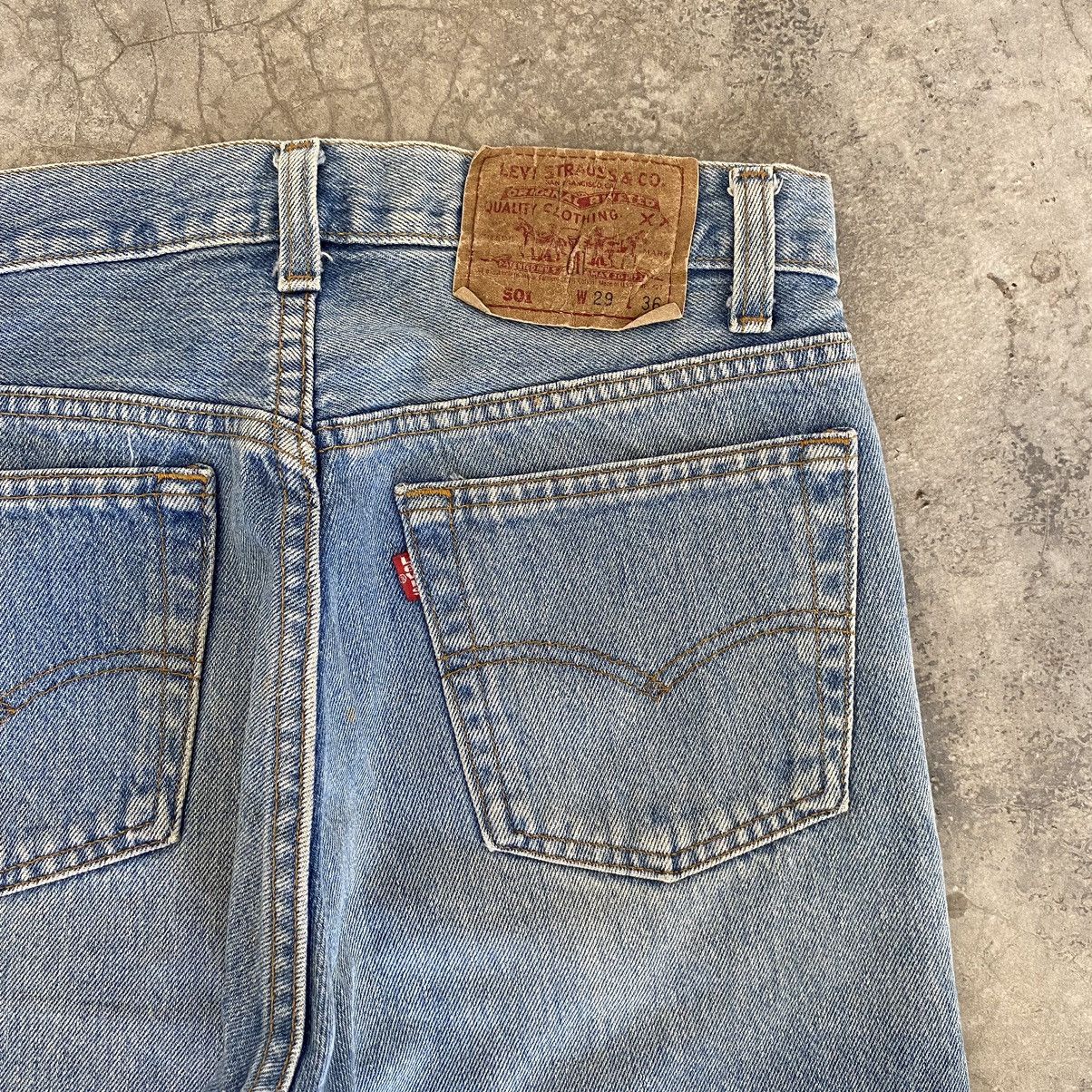 Levi's Vintage Late 80’s Levis 501 Faded Blue Denim Jeans Size US 28 / EU 44 - 18 Thumbnail