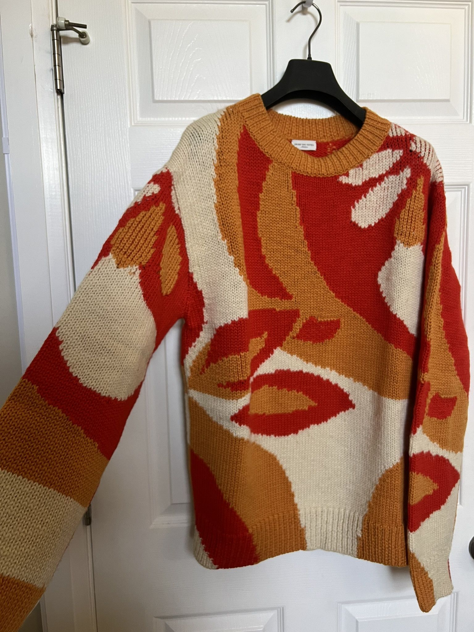 Dries Van Noten Dries Van Noten Floral Intarsia Knit Wool Sweater sz M Size US M / EU 48-50 / 2 - 2 Thumbnail