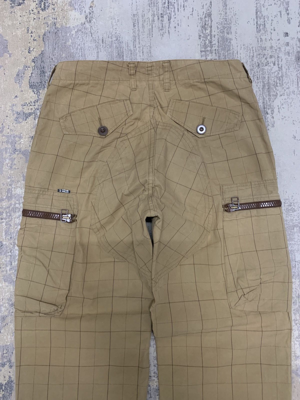 Japanese Brand Tilt Japanese Brand Plaid Cargo Pants Baggy Khaki Y2K Size US 30 / EU 46 - 9 Thumbnail
