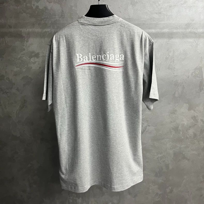 Balenciaga Balenciaga Light Gray Cola Large Size Short Sleeve T-Shirt Size US XS / EU 42 / 0 - 5 Thumbnail